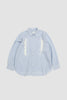SPORTIVO STORE_Ruffle Shirt Blue/White