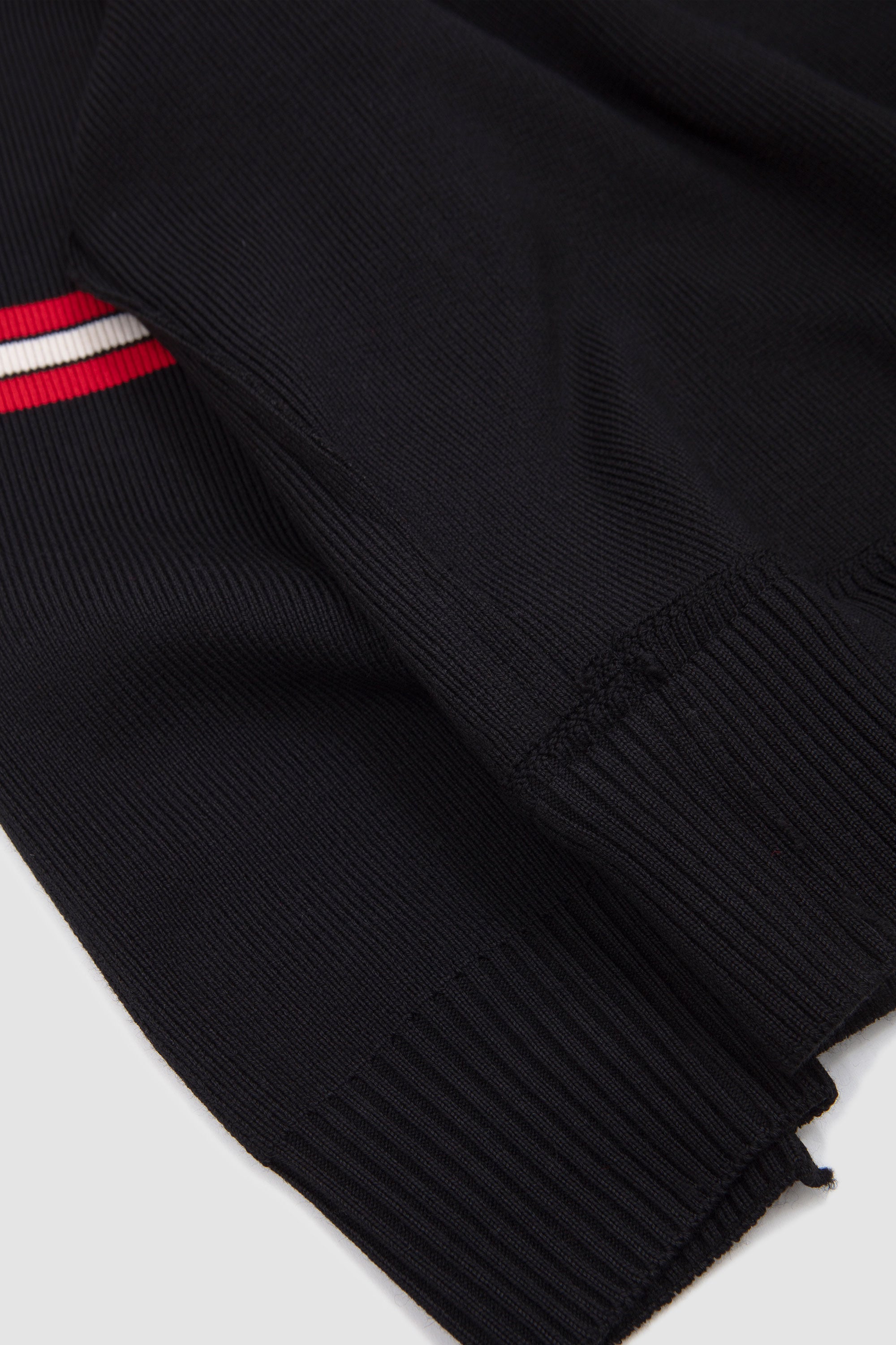 Seaman's Sweater Black/ White/ Red Stripe_3