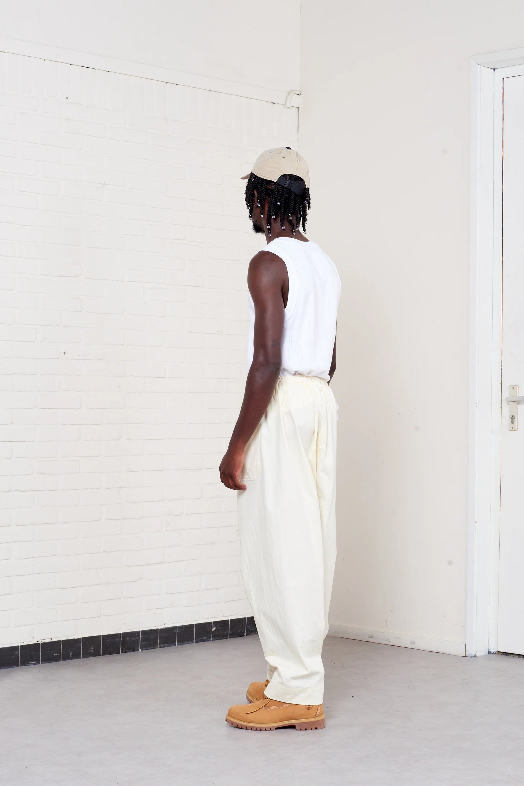 Simple Pants Light Yellow_2