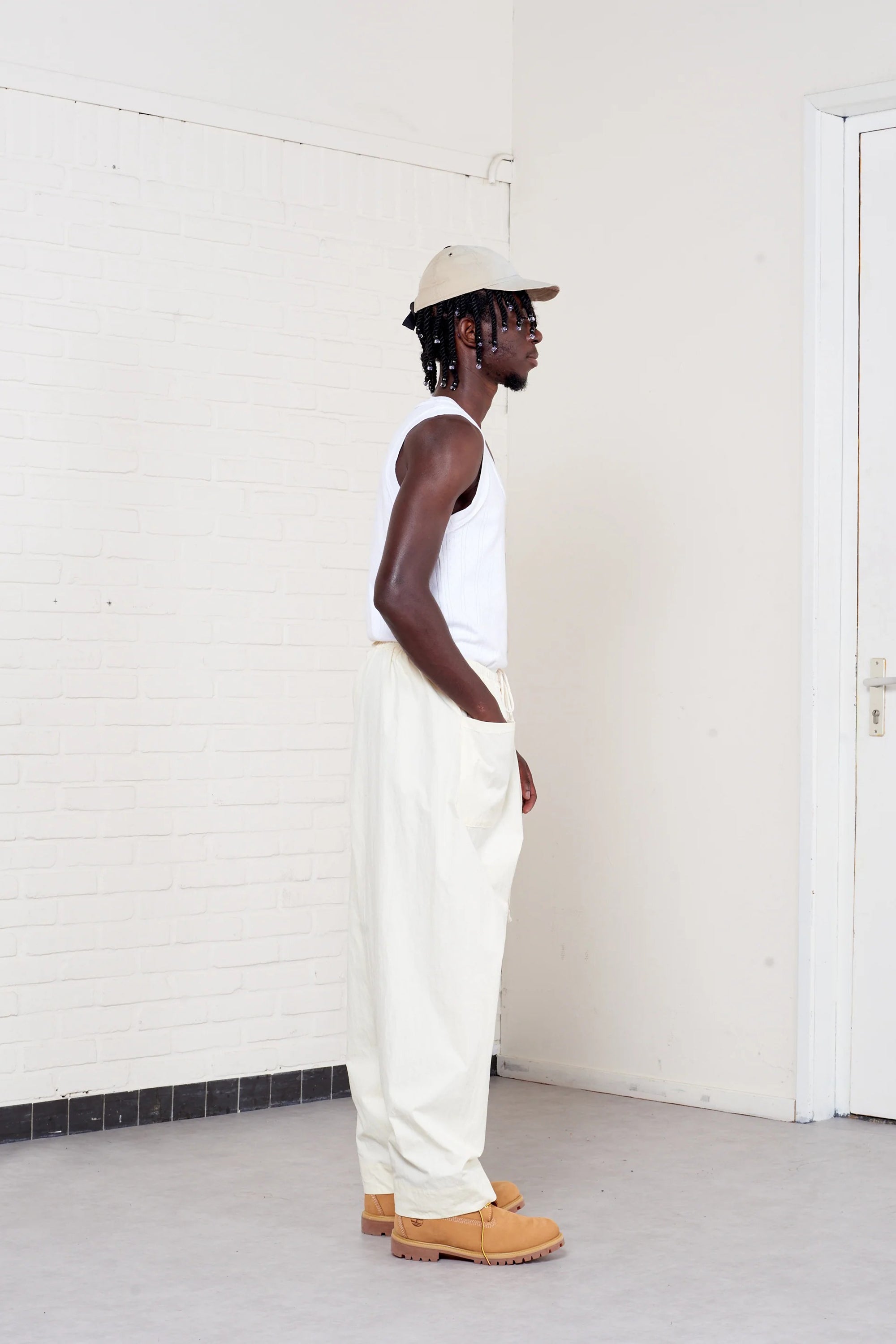 Simple Pants Light Yellow_3