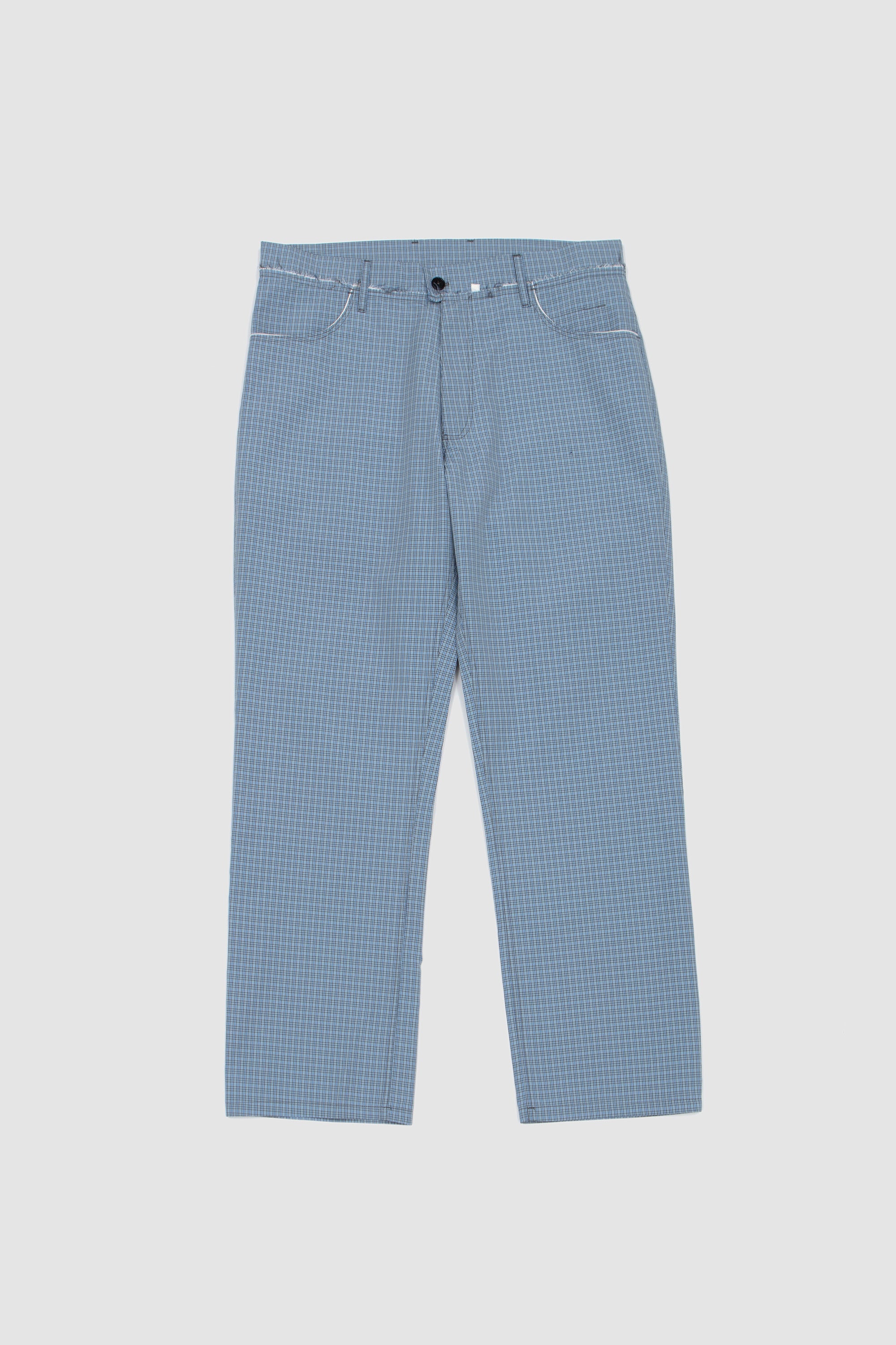 Slim Slack Blue/ Grey/ White Check
