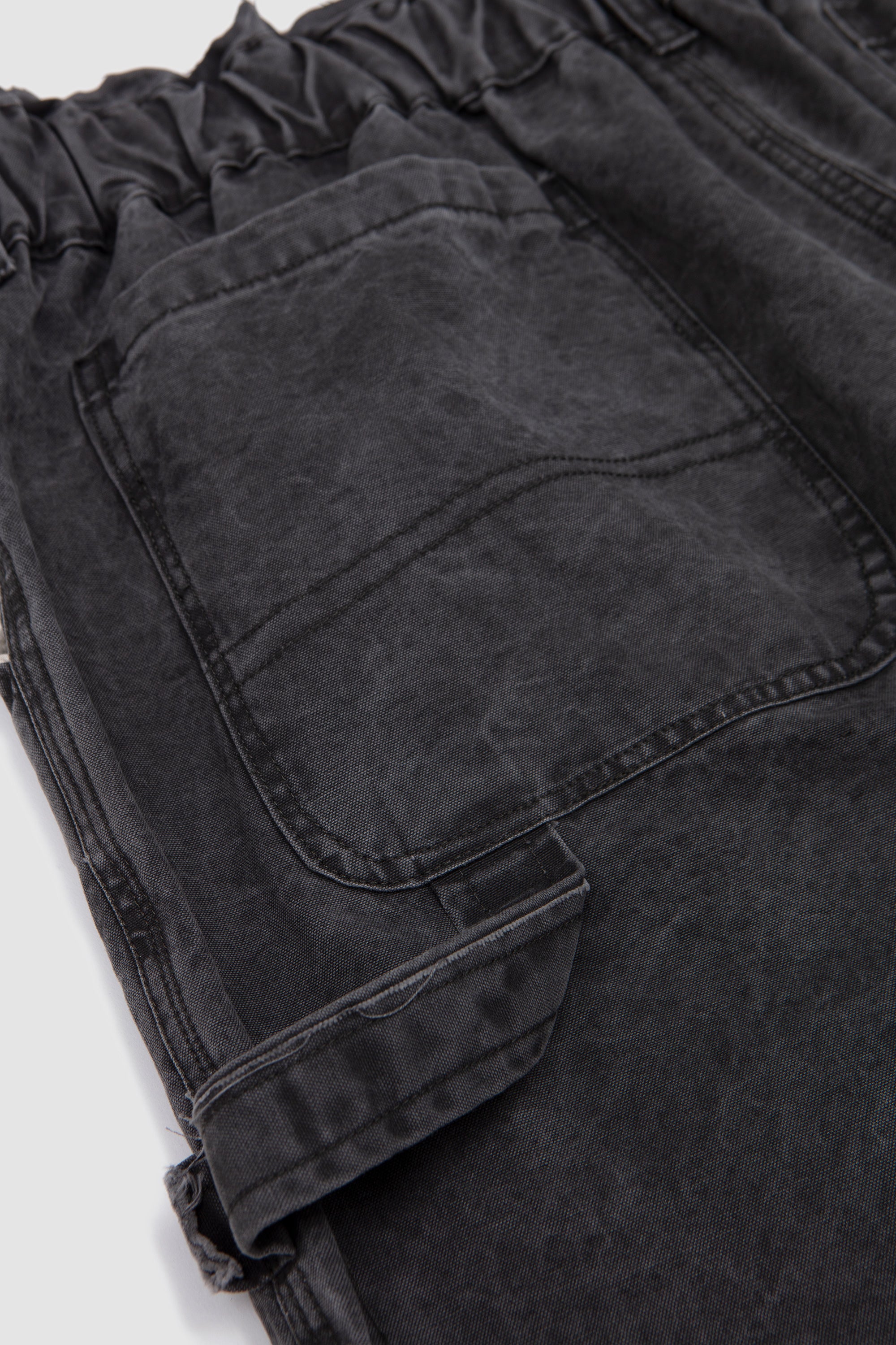 Topless Overalls Black Vintage Wash
