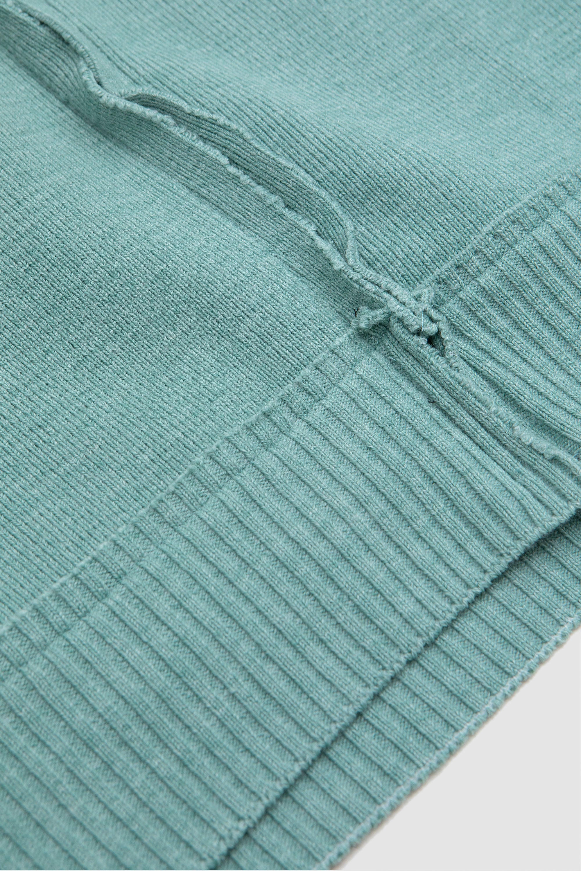 トップス CLANE ZIP RIB KNIT TOPS CLANE/クラネ】ZIP RIB KNIT TOPS/ジップリブニットトップス