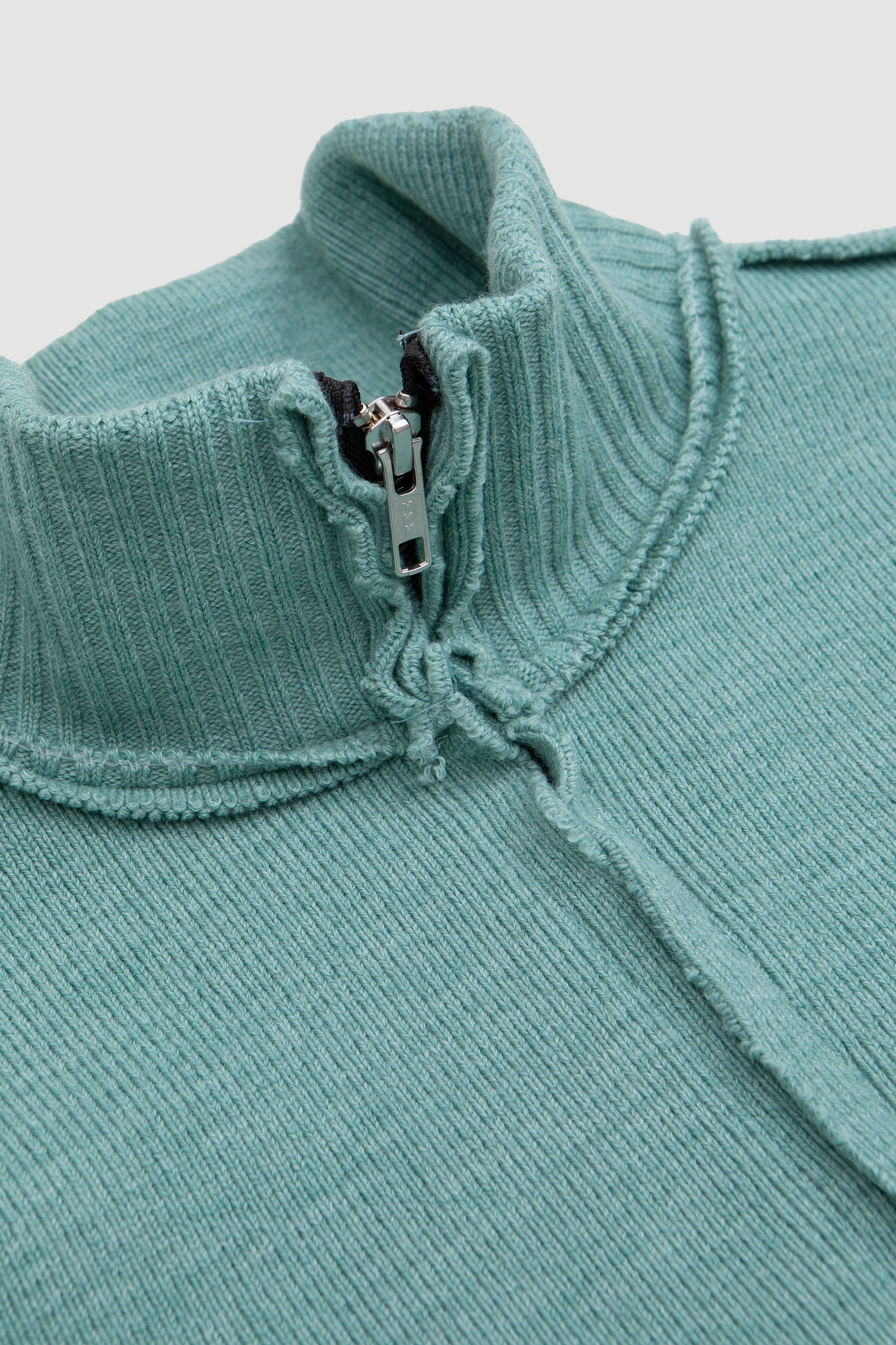 トップス CLANE ZIP RIB KNIT TOPS CLANE/クラネ】ZIP RIB KNIT TOPS/ジップリブニットトップス