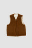 SPORTIVO STORE_Zip Vest Wool Fleece Brown_2