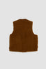 SPORTIVO STORE_Zip Vest Wool Fleece Brown_5