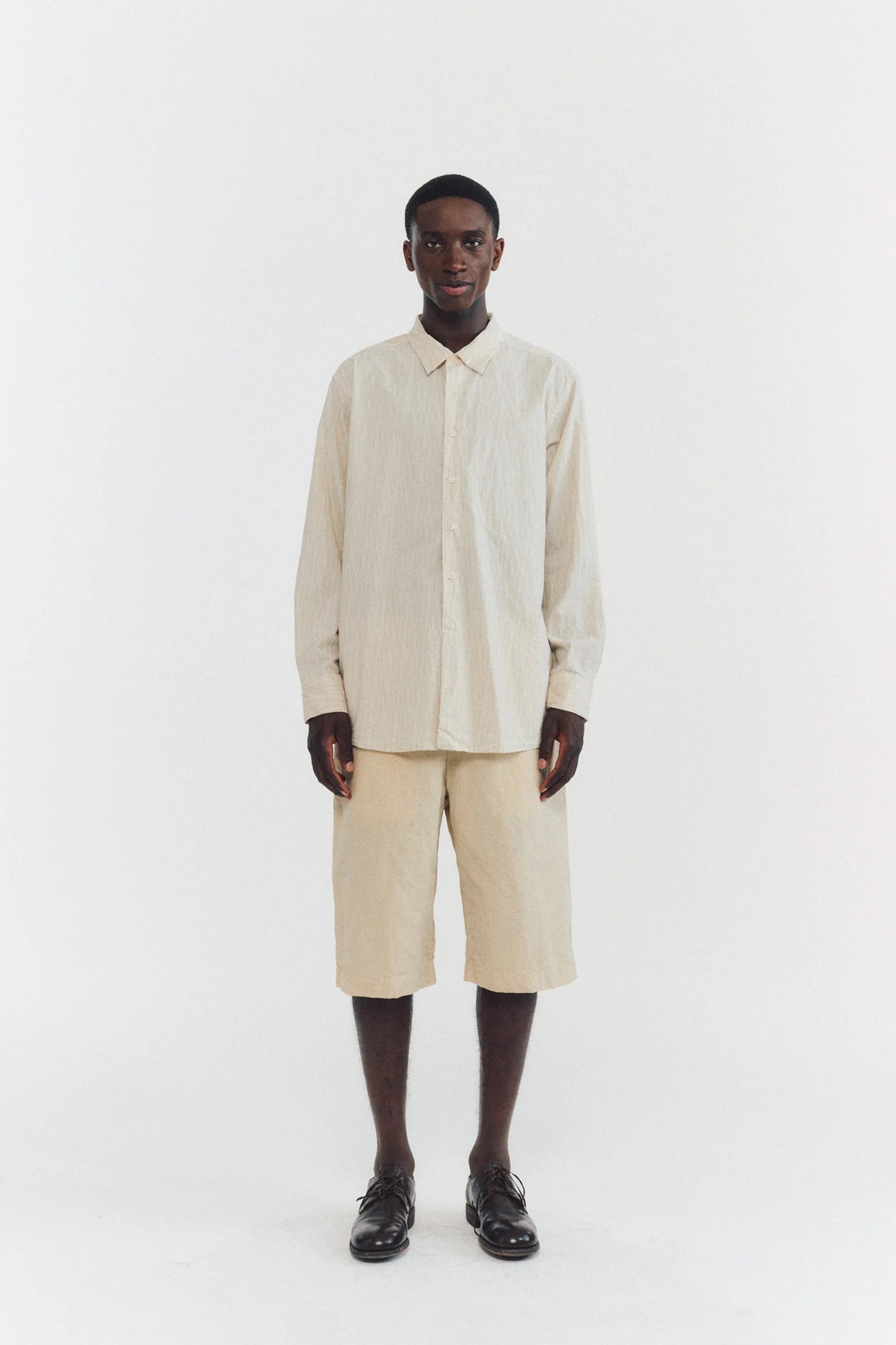 Fabiano Shirt Nat Stripe