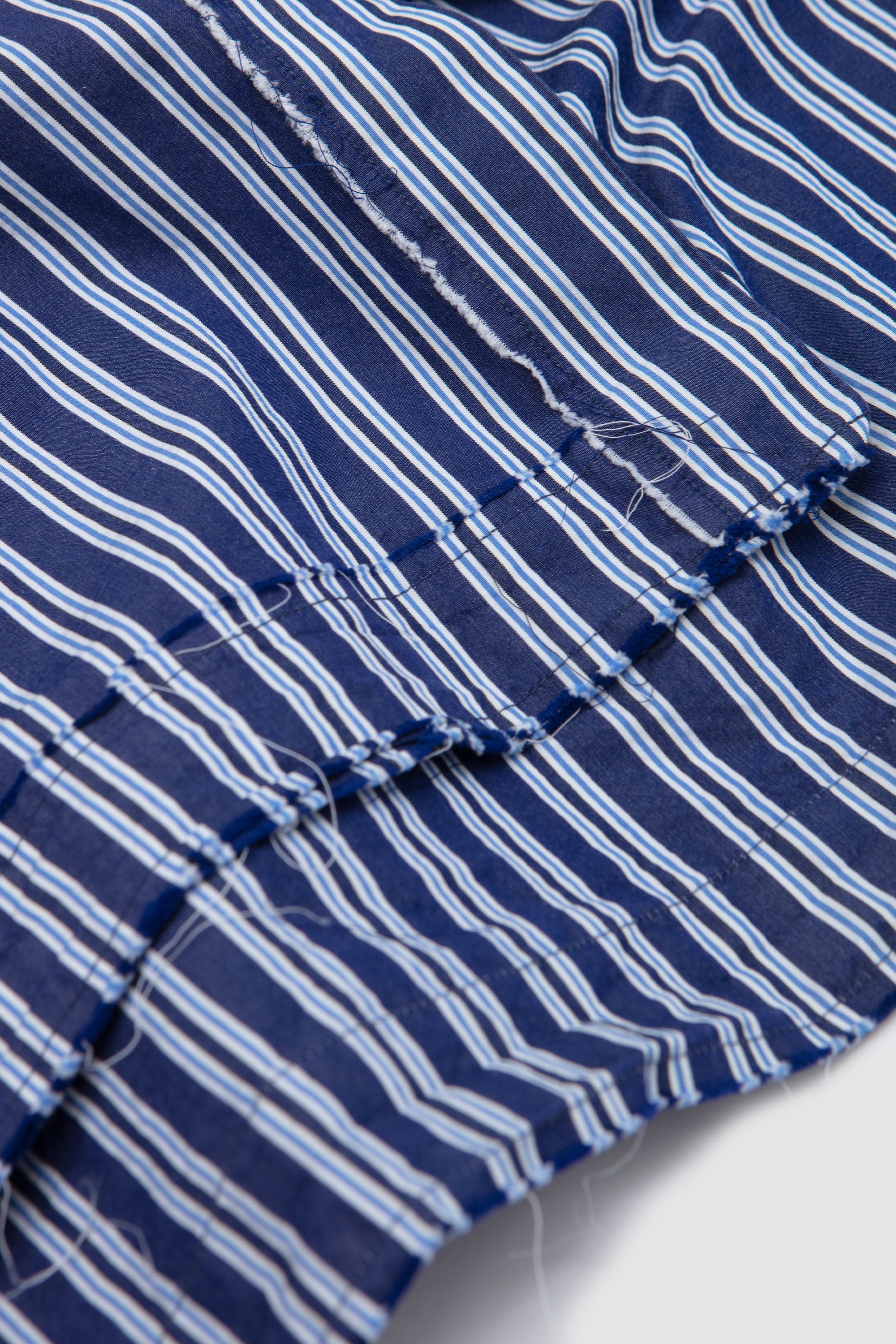 Hamnet Rawedge Shirt Paper Cot Stripe As Is_4