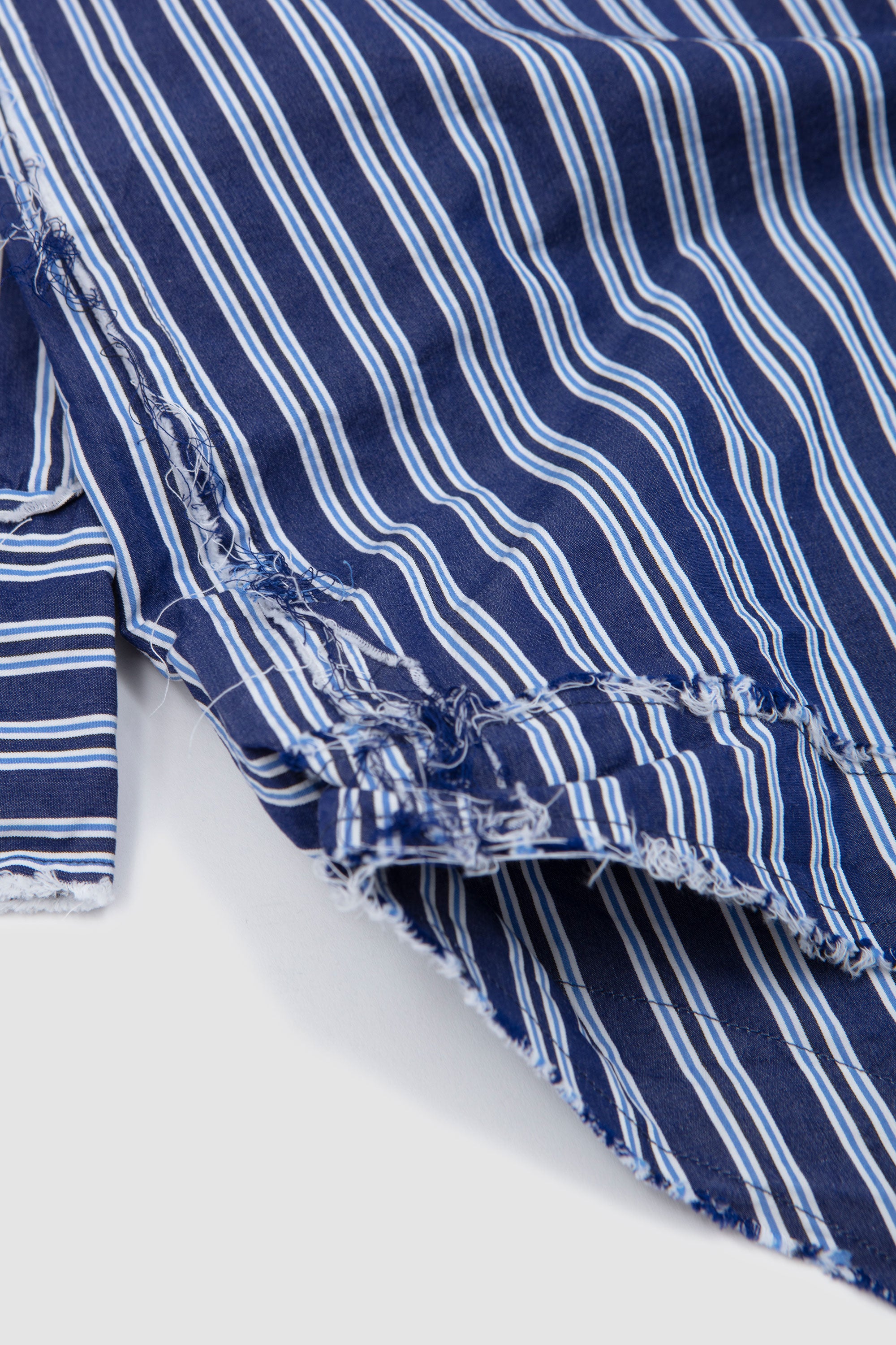 Hamnet Rawedge Shirt Paper Cot Stripe As Is_5