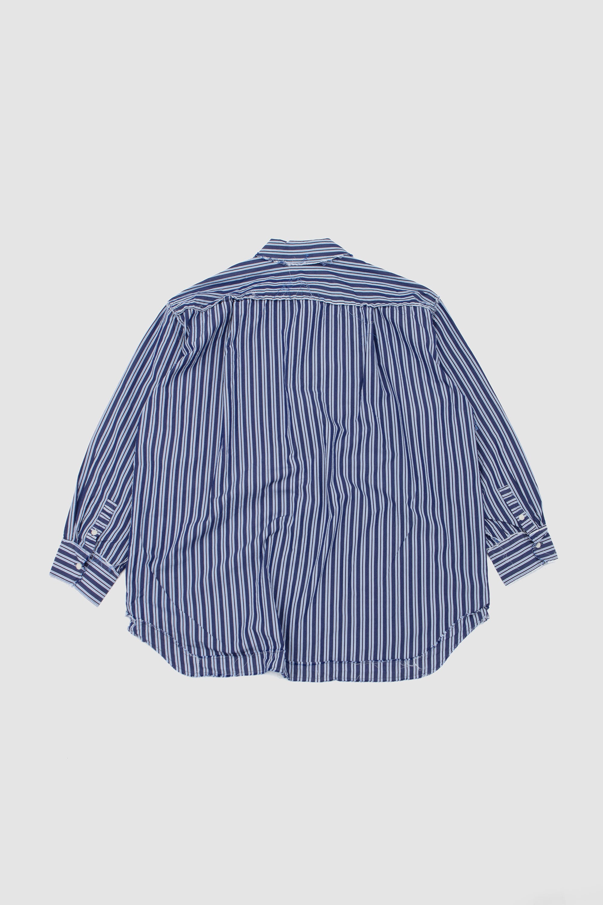 Hamnet Rawedge Shirt Paper Cot Stripe As Is_6