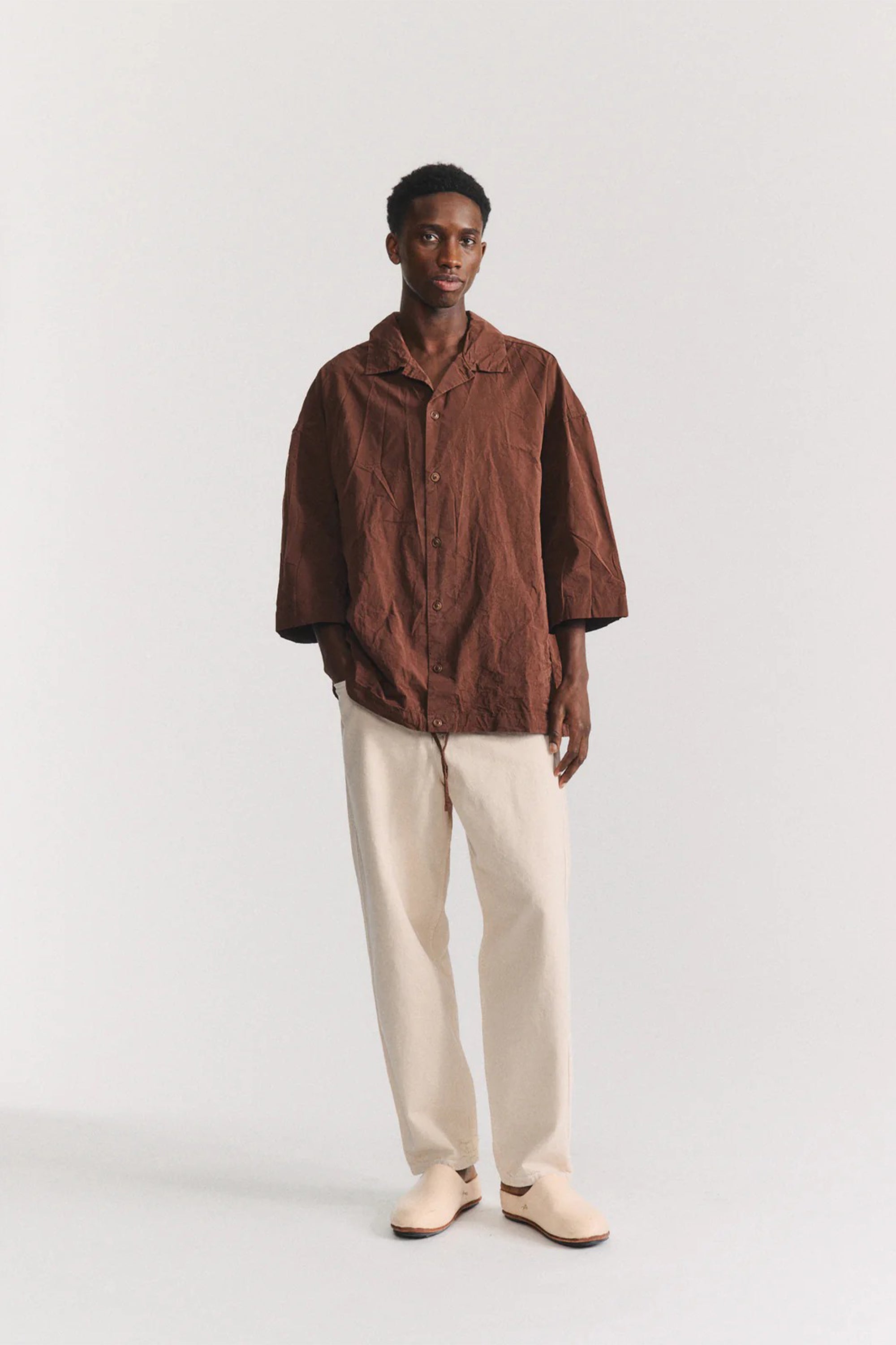 Mili Volume Shirt Brown_1
