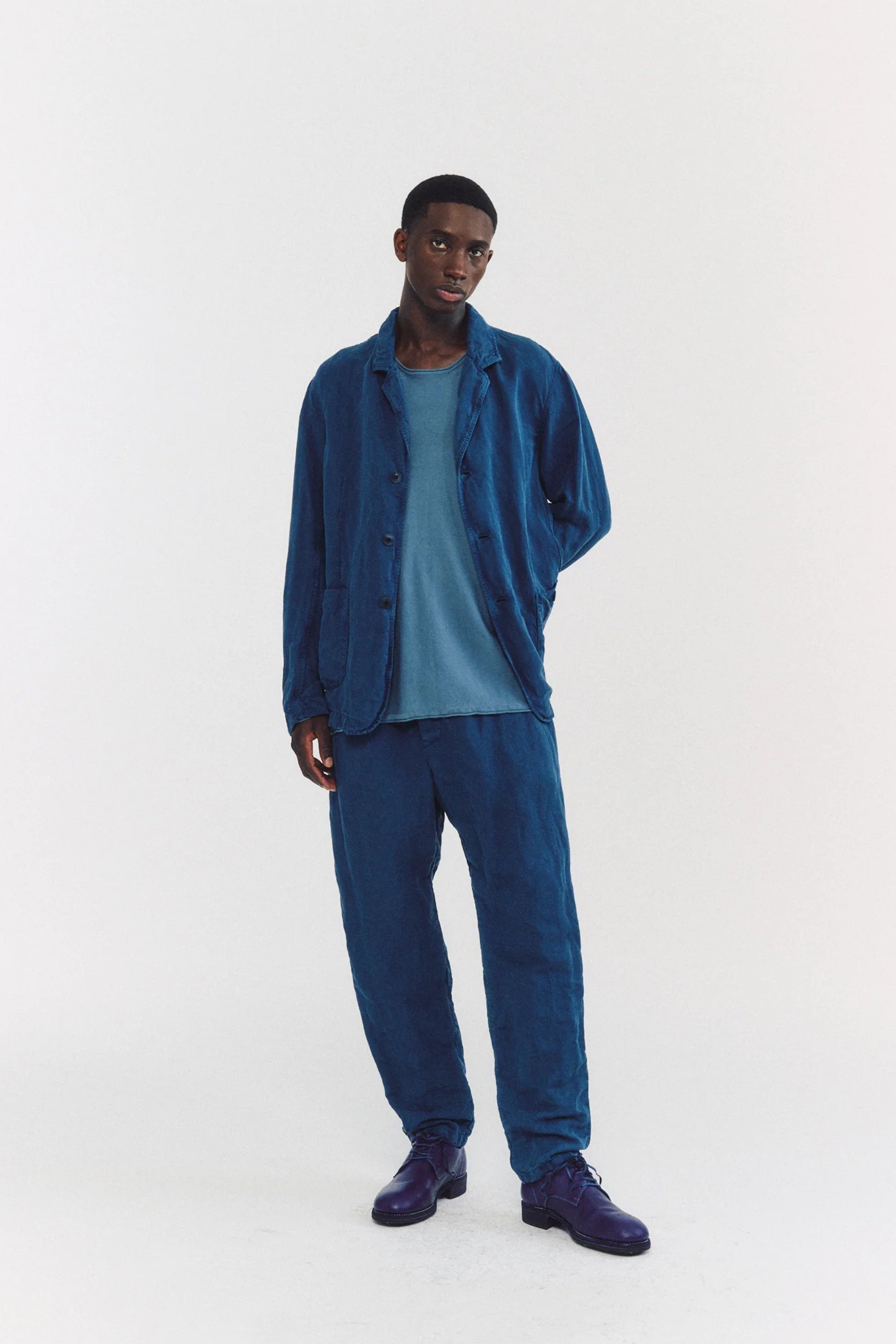 U Courte Jacket Blue