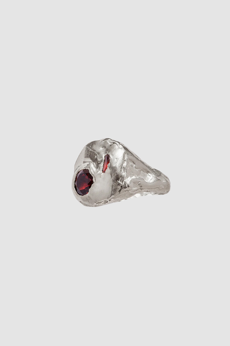Coco Ring Silver/ Red