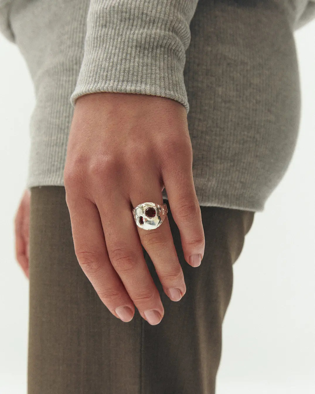 Coco Ring Silver/ Red_3