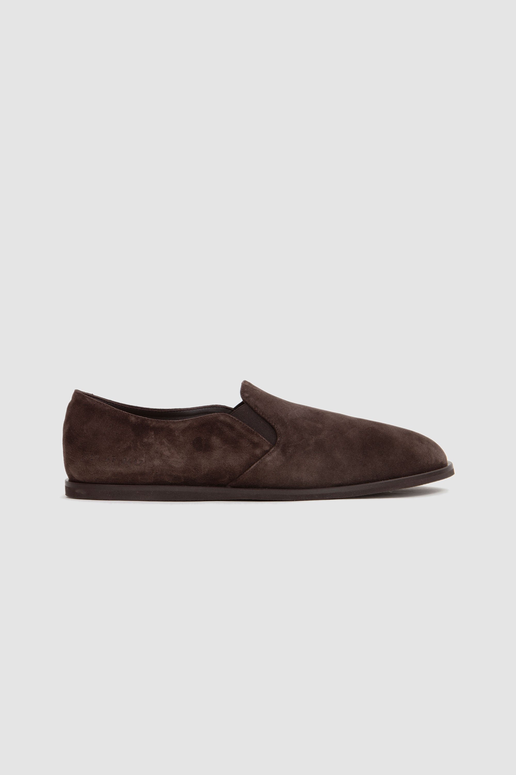 Slipper Shoe Suede Dark Brown