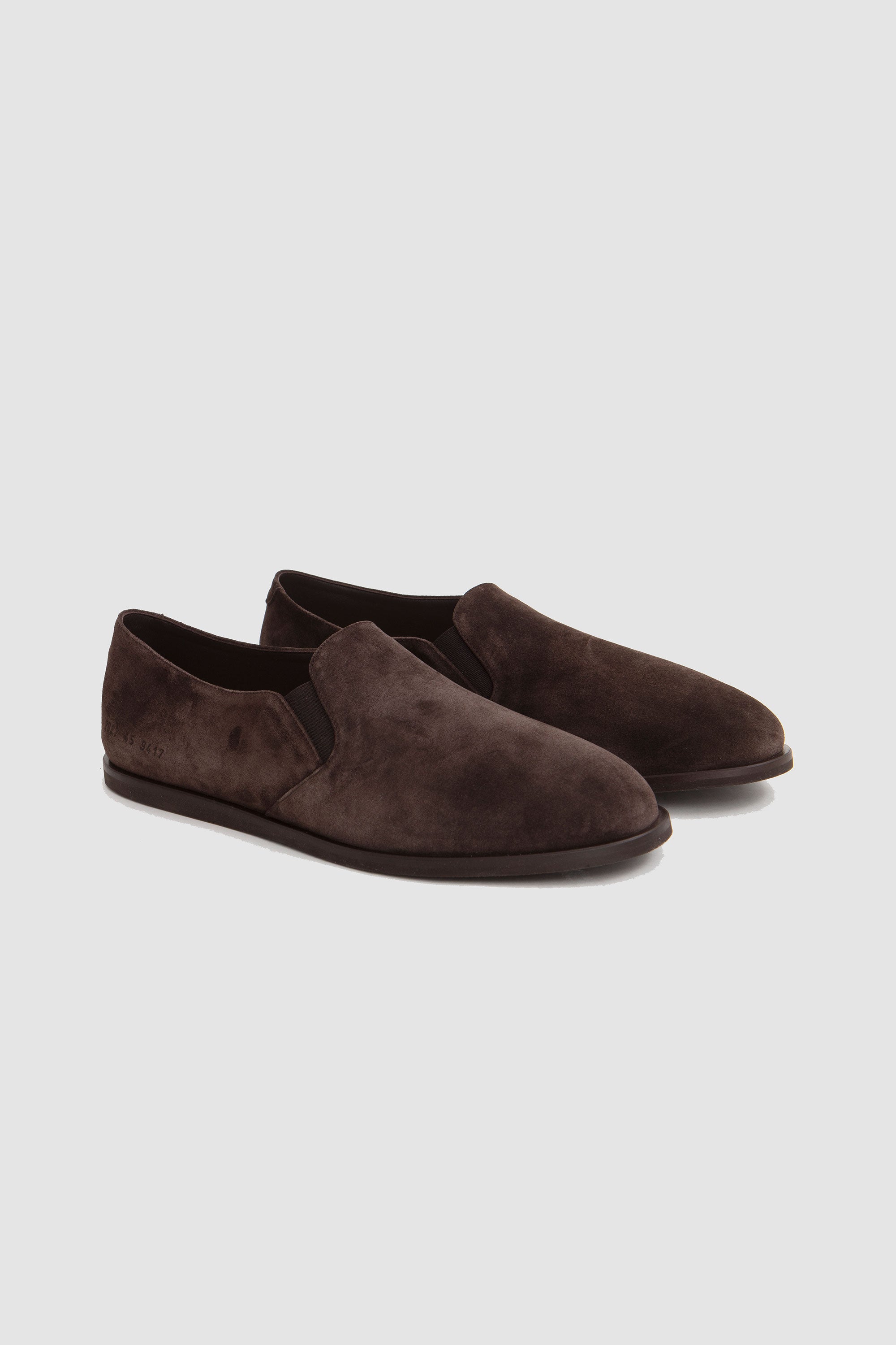 Slipper Shoe Suede Dark Brown