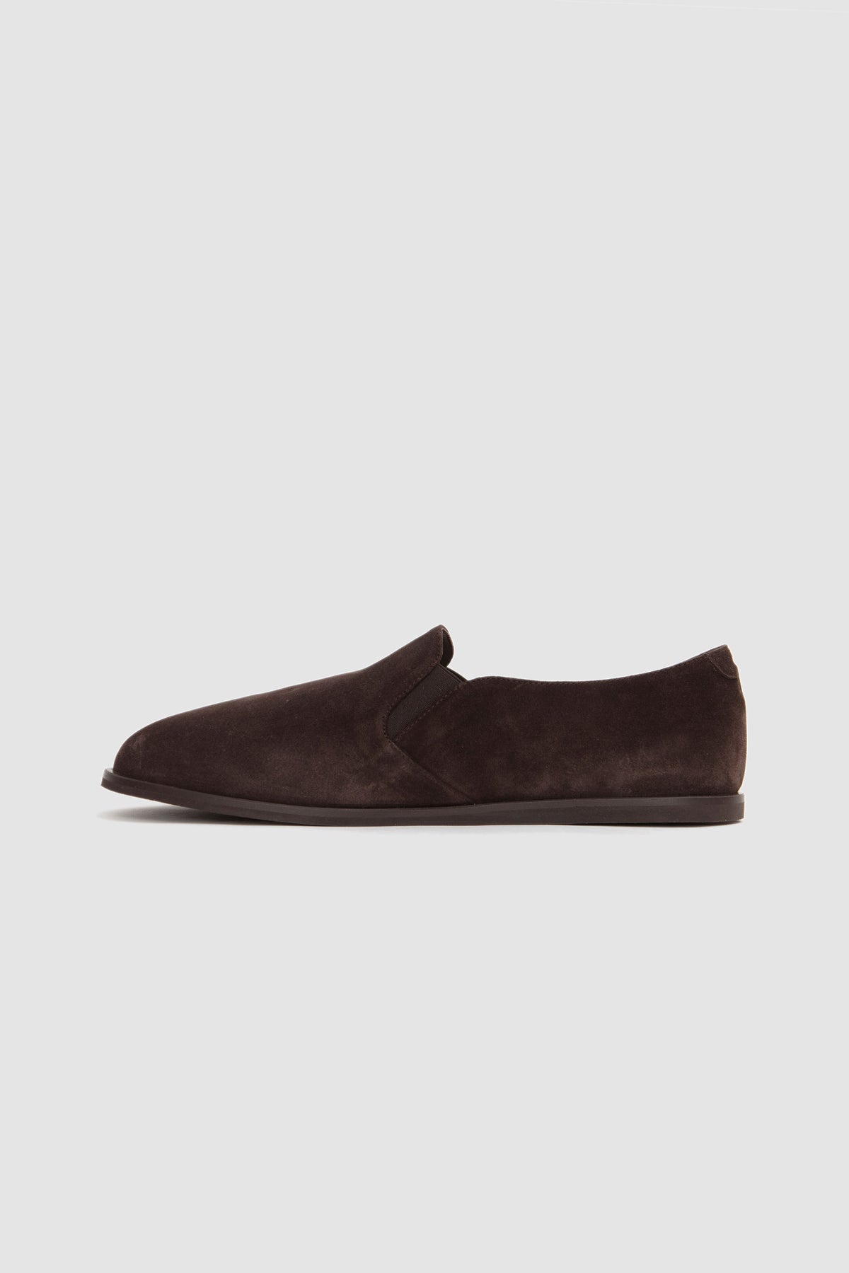 Slipper Shoe Suede Dark Brown_4