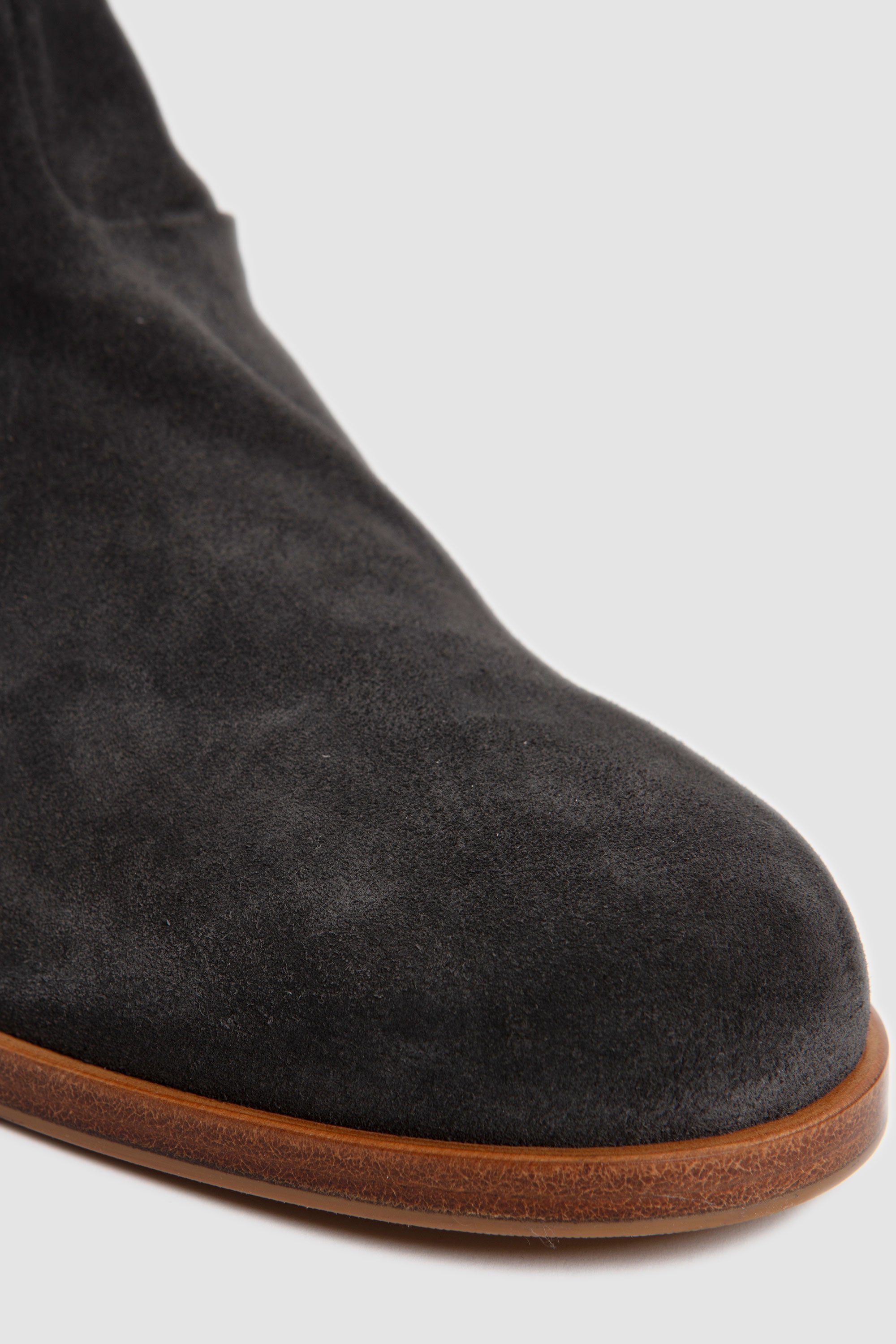 Zipper Boot in Suede Black_5