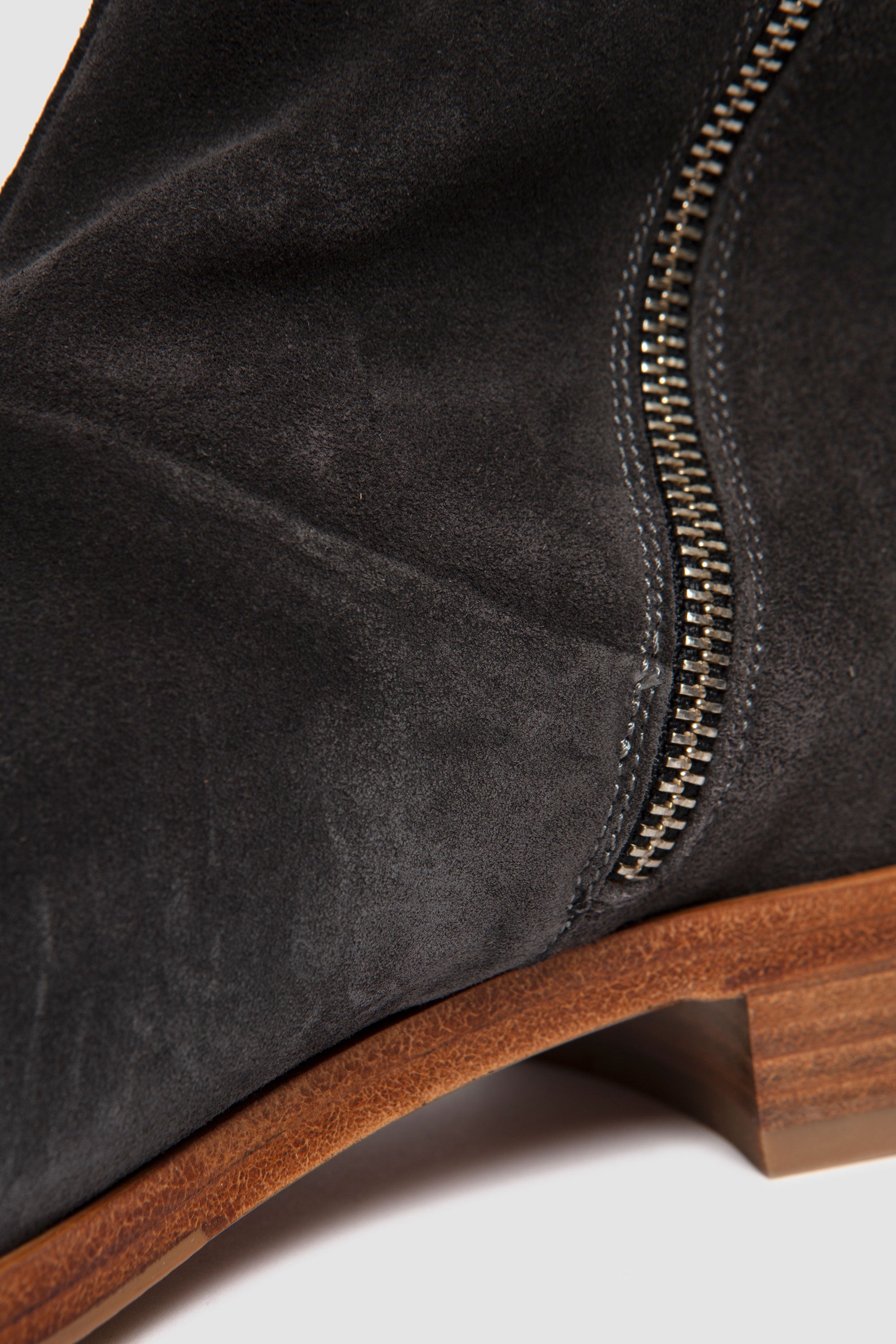 Zipper Boot in Suede Black_6