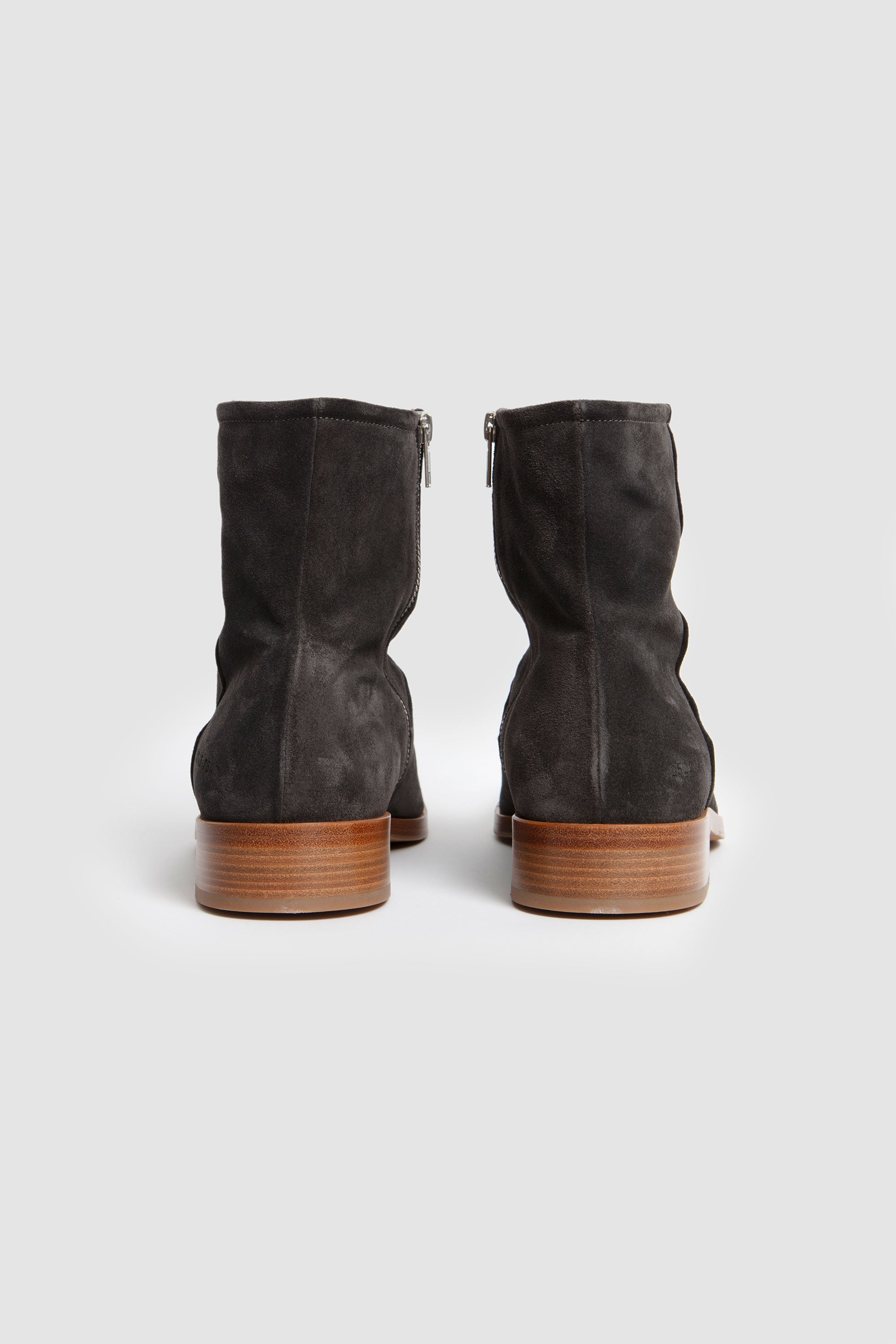 Zipper Boot in Suede Black_7