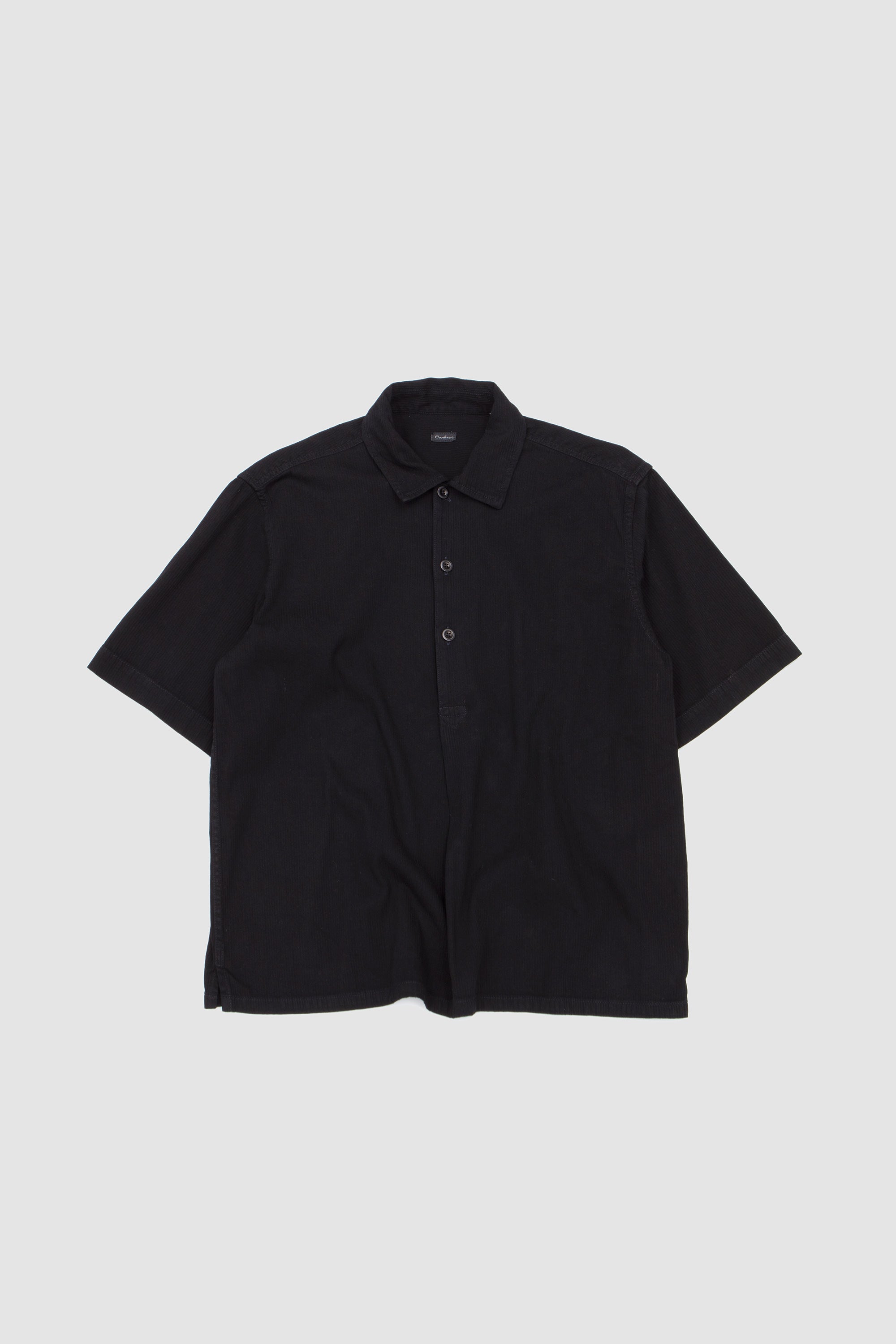 SS Night Shirt Overdyed Black_1