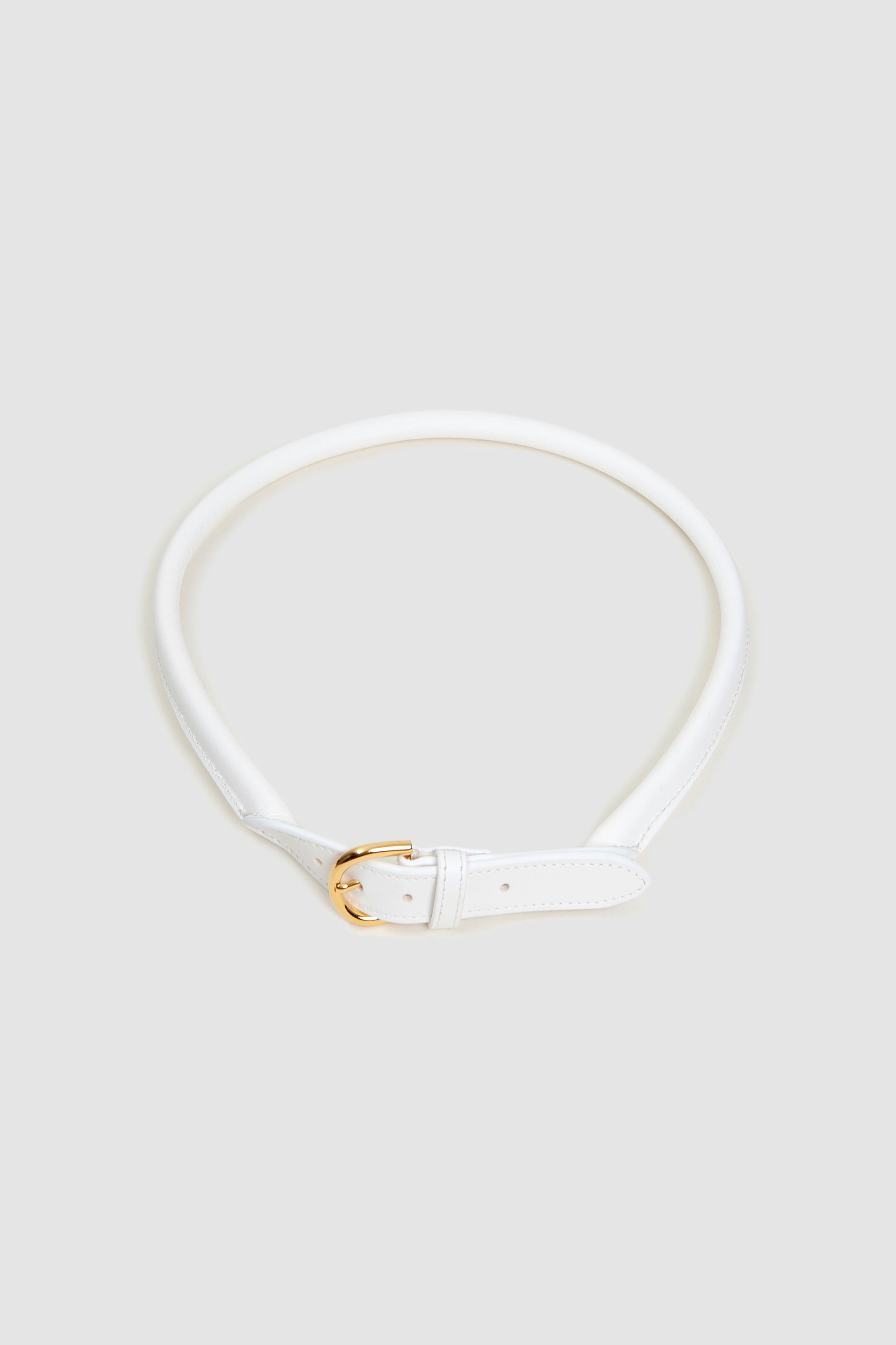 Leather Belt White_5