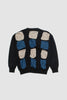 SPORTIVO STORE_Washi Paper Boatneck Sweater Black/Beige/Blue Patchwork_5