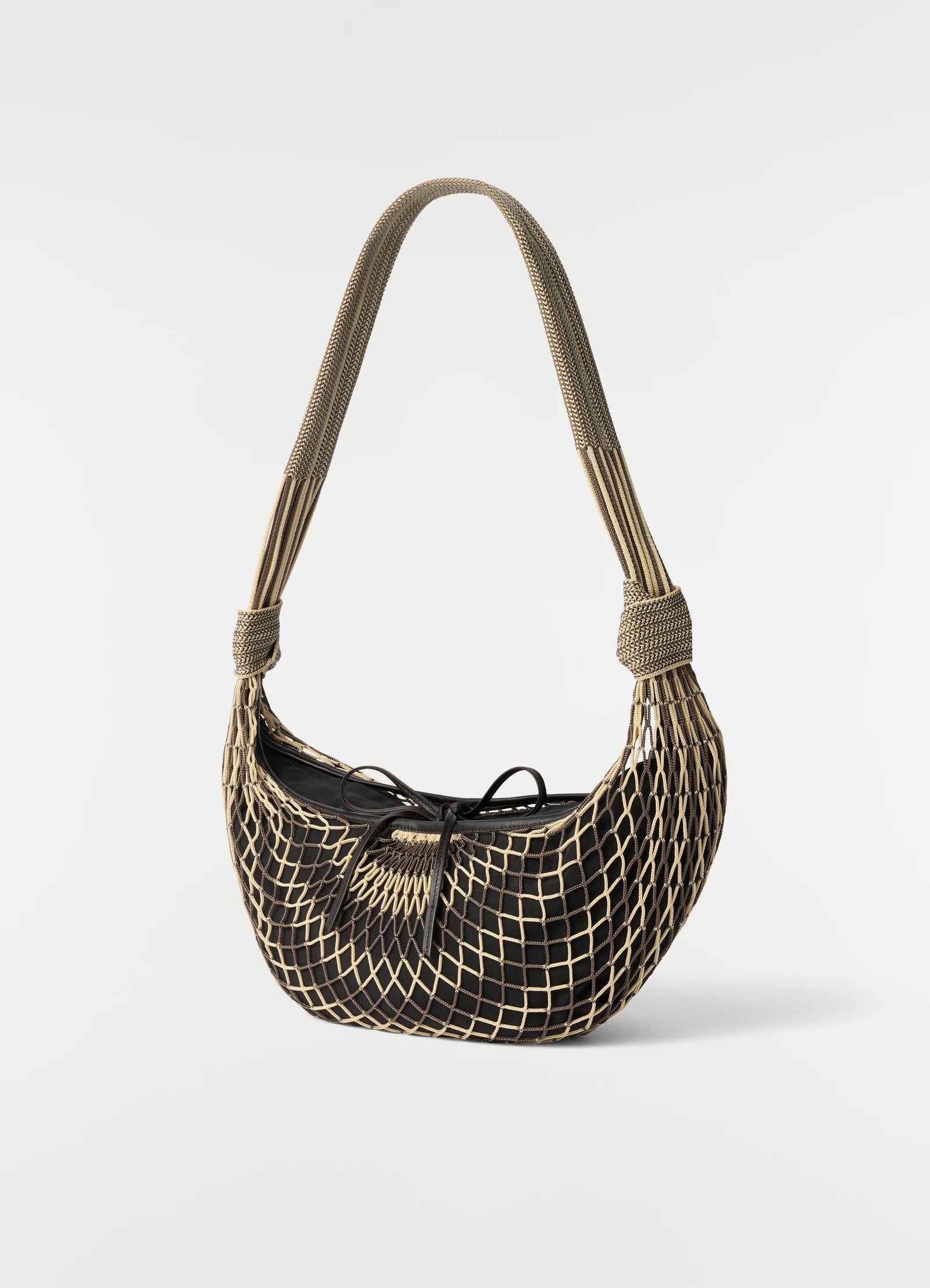 Croissant Filt Bag Light Beige/ Marron Glace_4