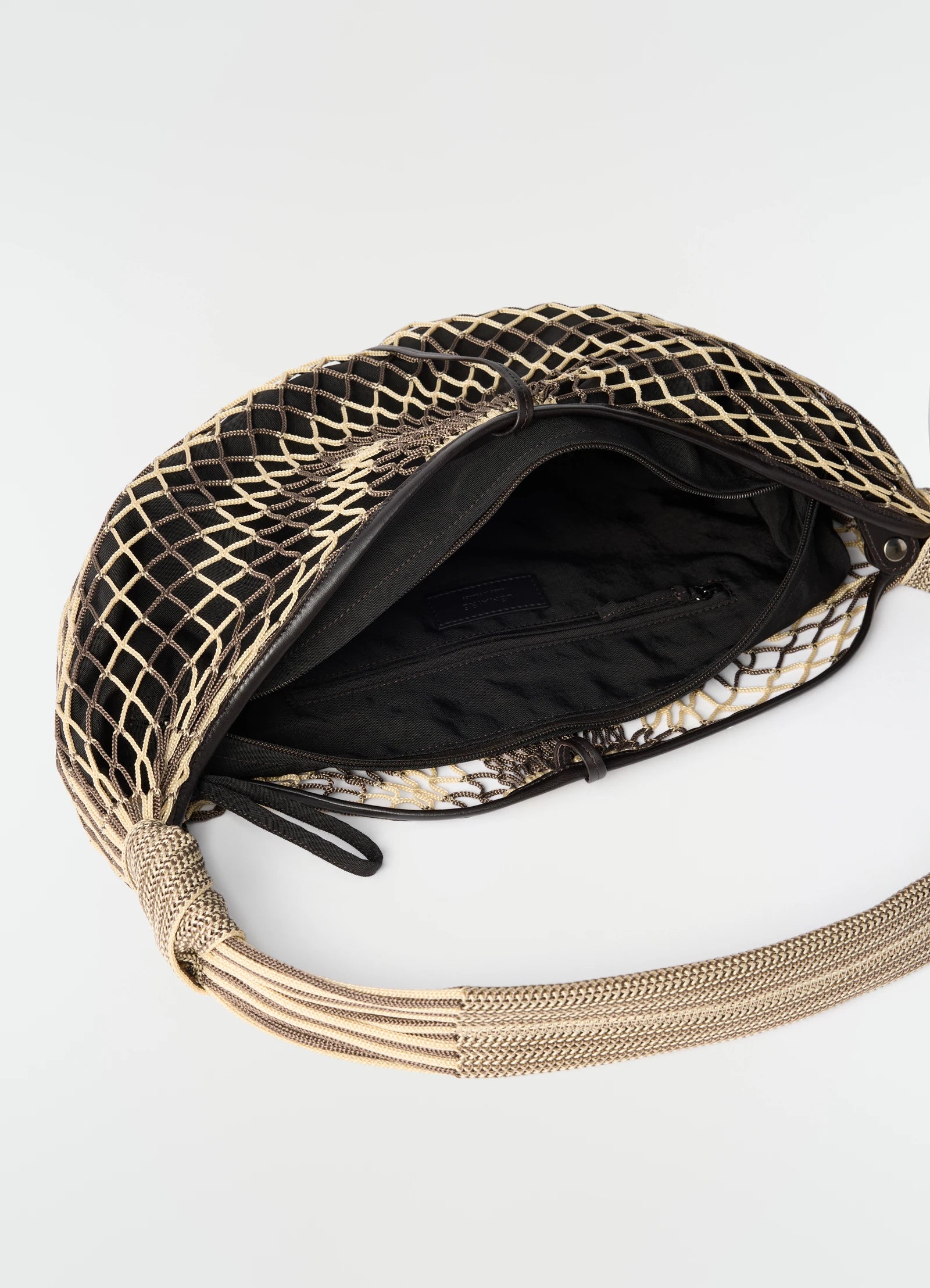 Croissant Filt Bag Light Beige/ Marron Glace_6