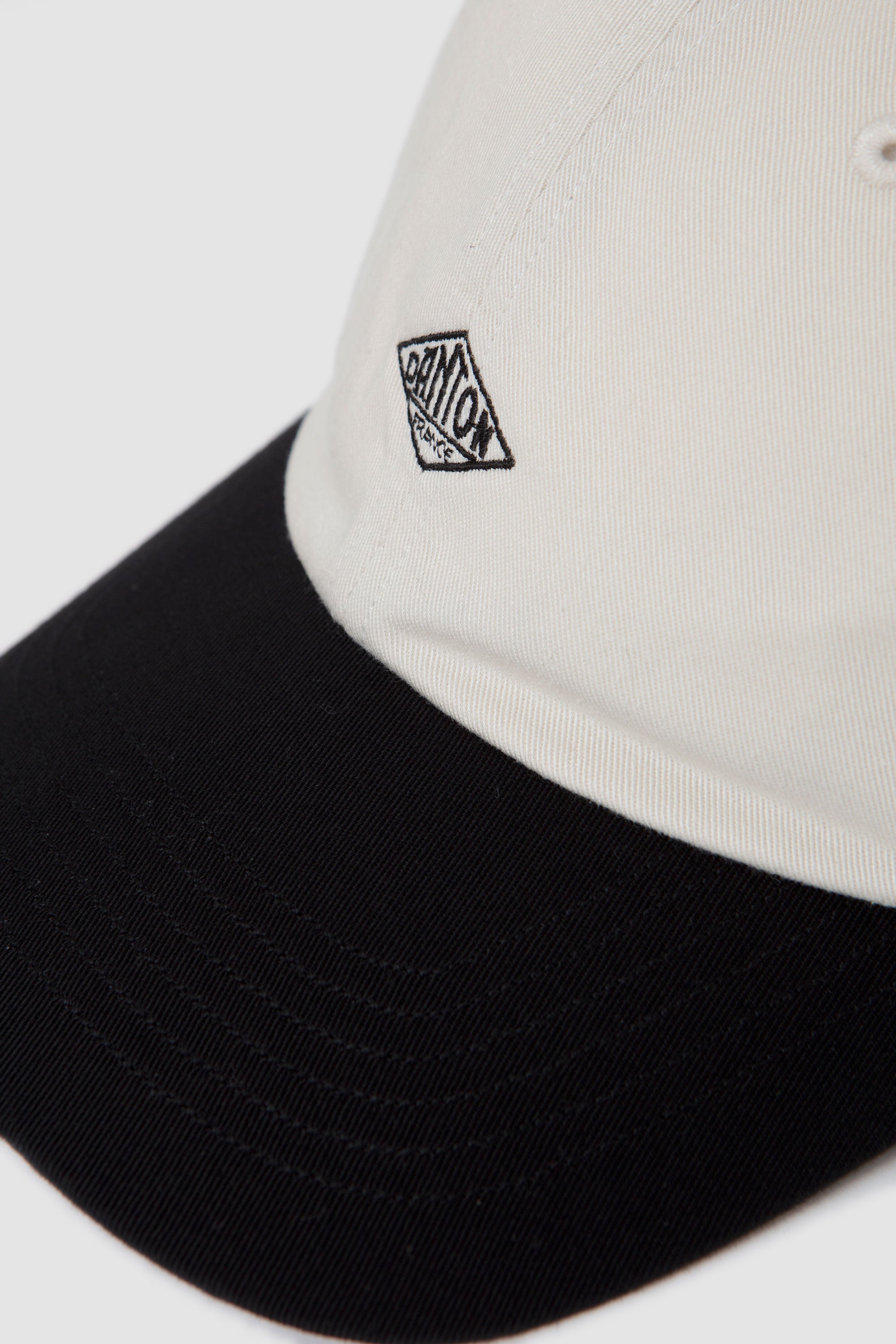 6Panel2Tone Cap Ecru/ Black/ Black