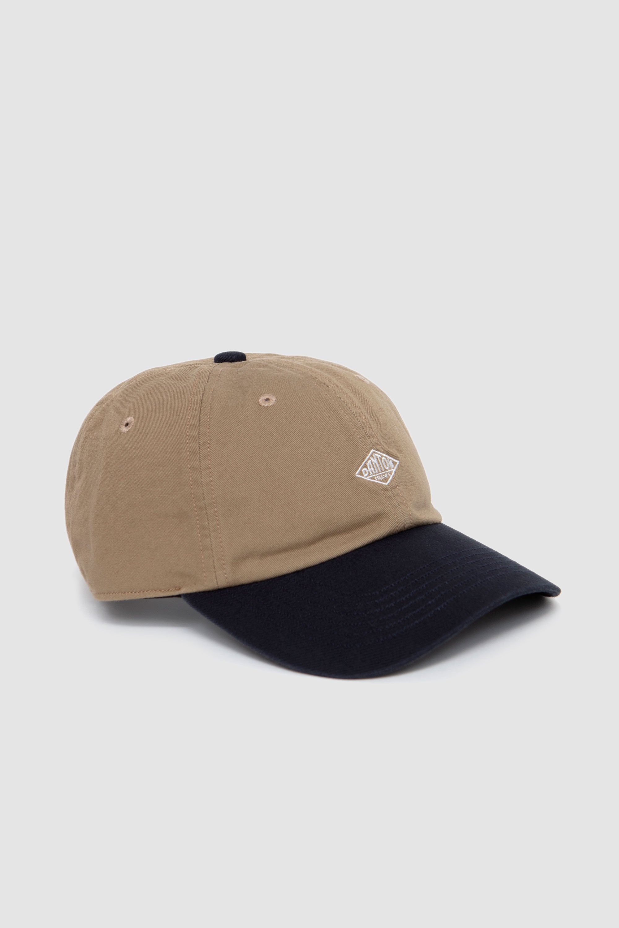 6Panel2Tone Cap Khaki/ Navy/ White