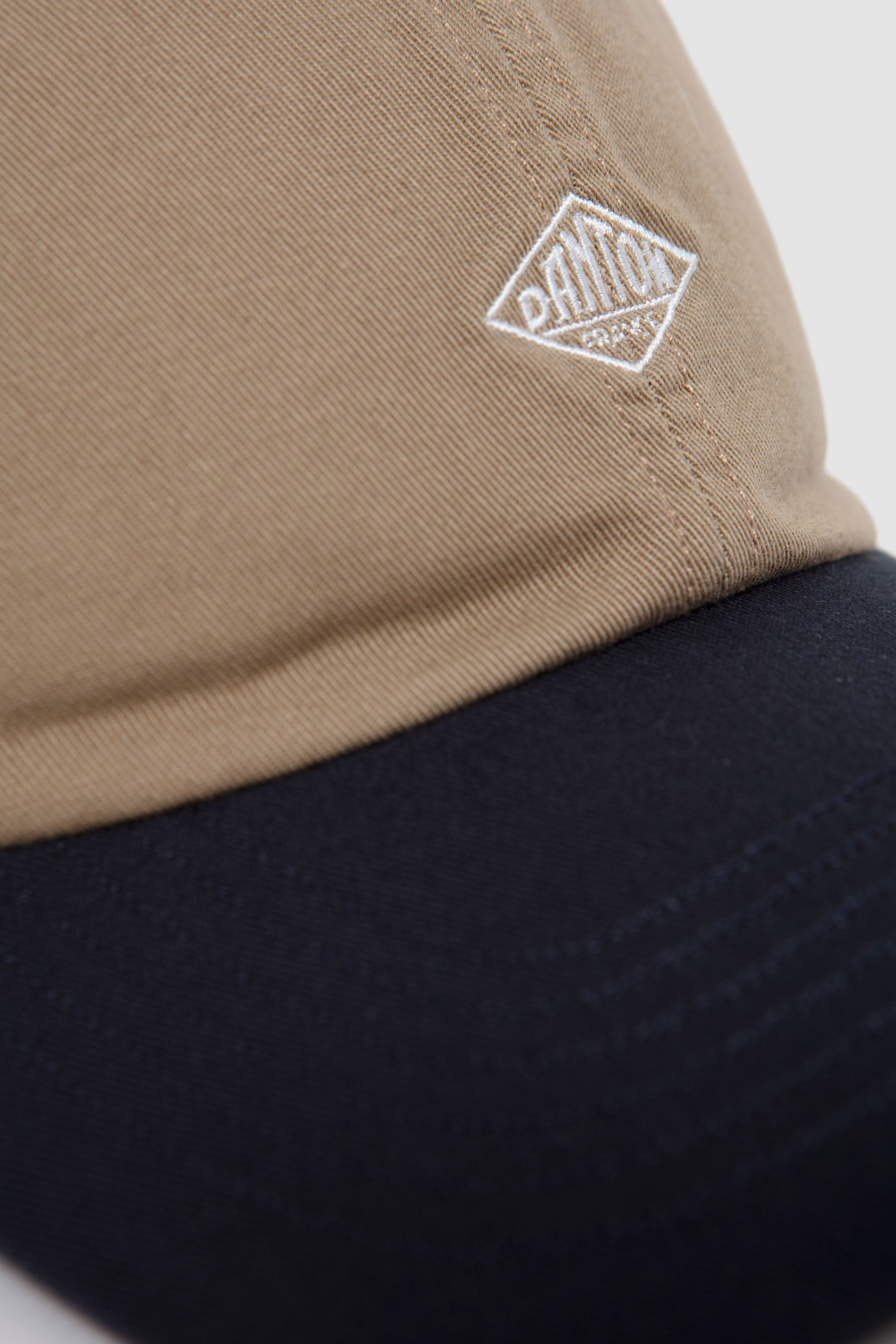6Panel2Tone Cap Khaki/ Navy/ White