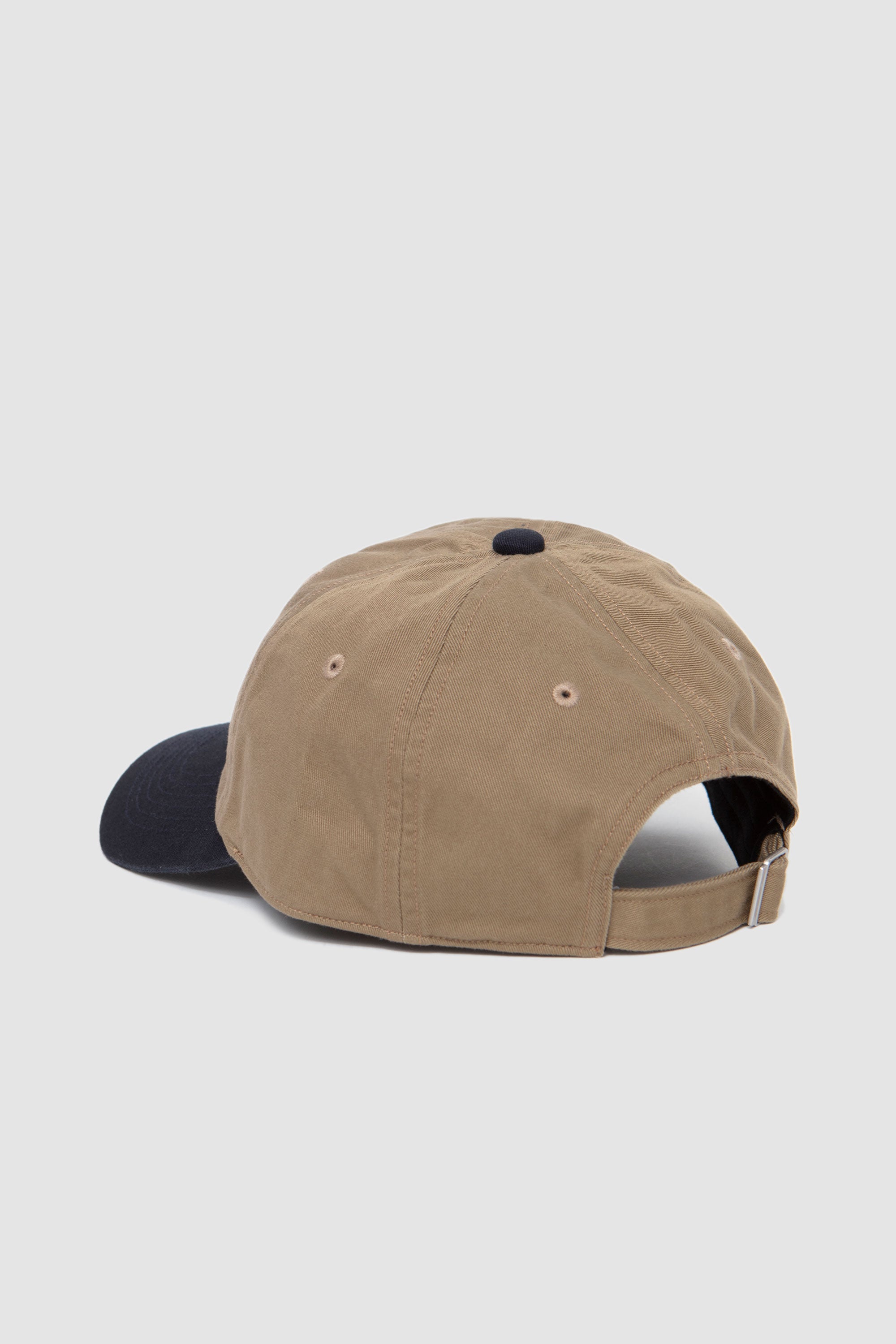 6Panel2Tone Cap Khaki/ Navy/ White
