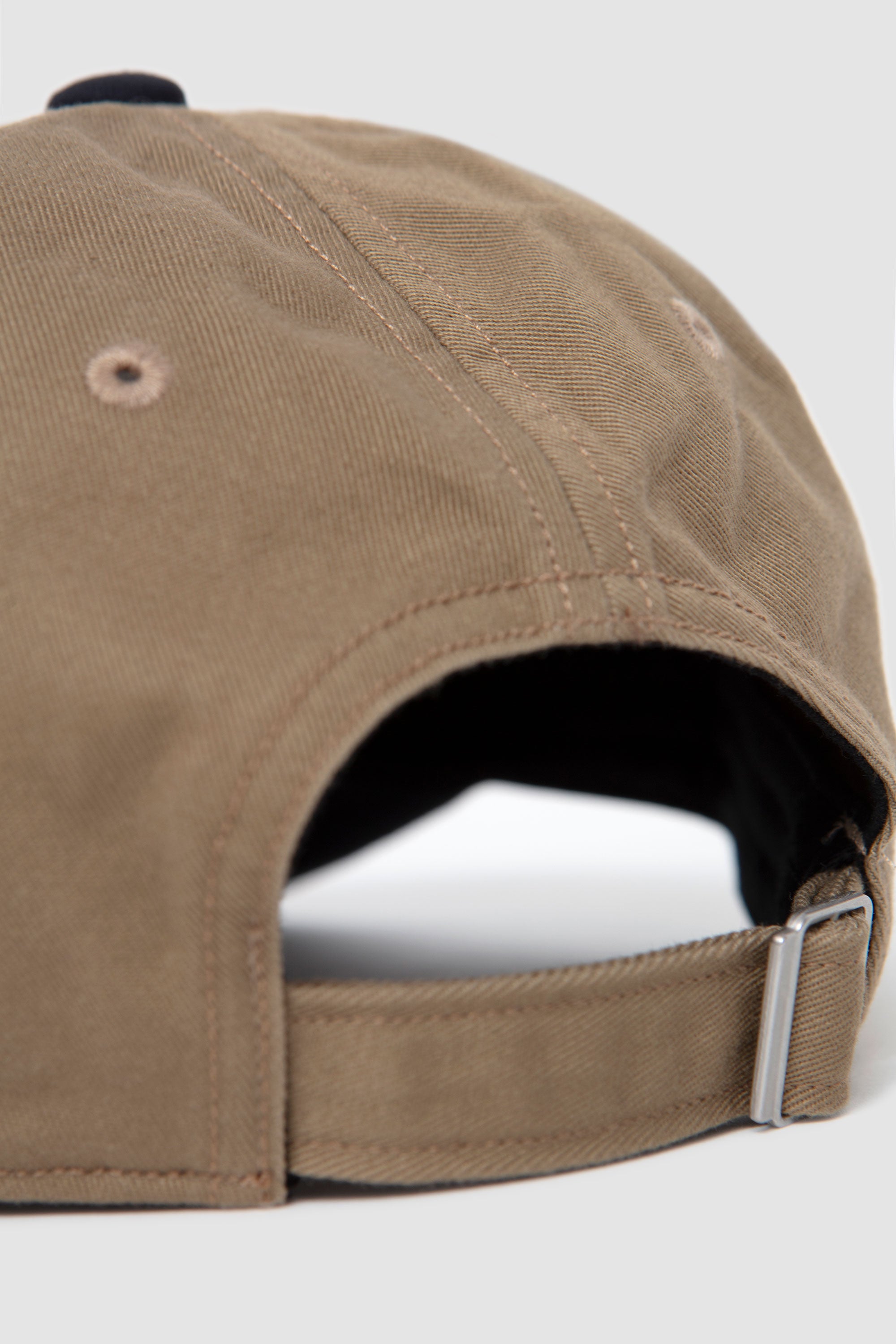 6Panel2Tone Cap Khaki/ Navy/ White_4