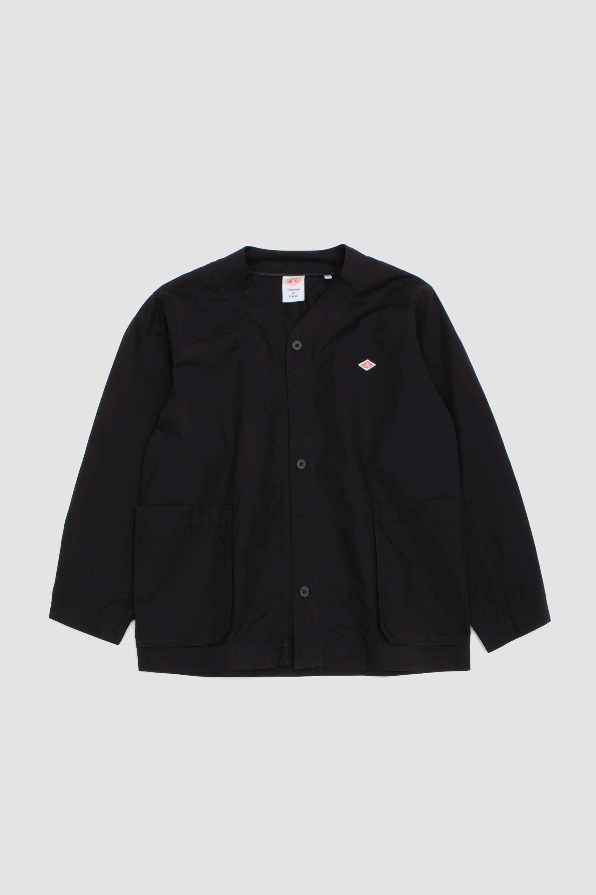 【美品】DANTON COLLARLESS JACKET DANTON WOMEN'S ORGANIC COTTON WASHER COLLARLESS JACKET
