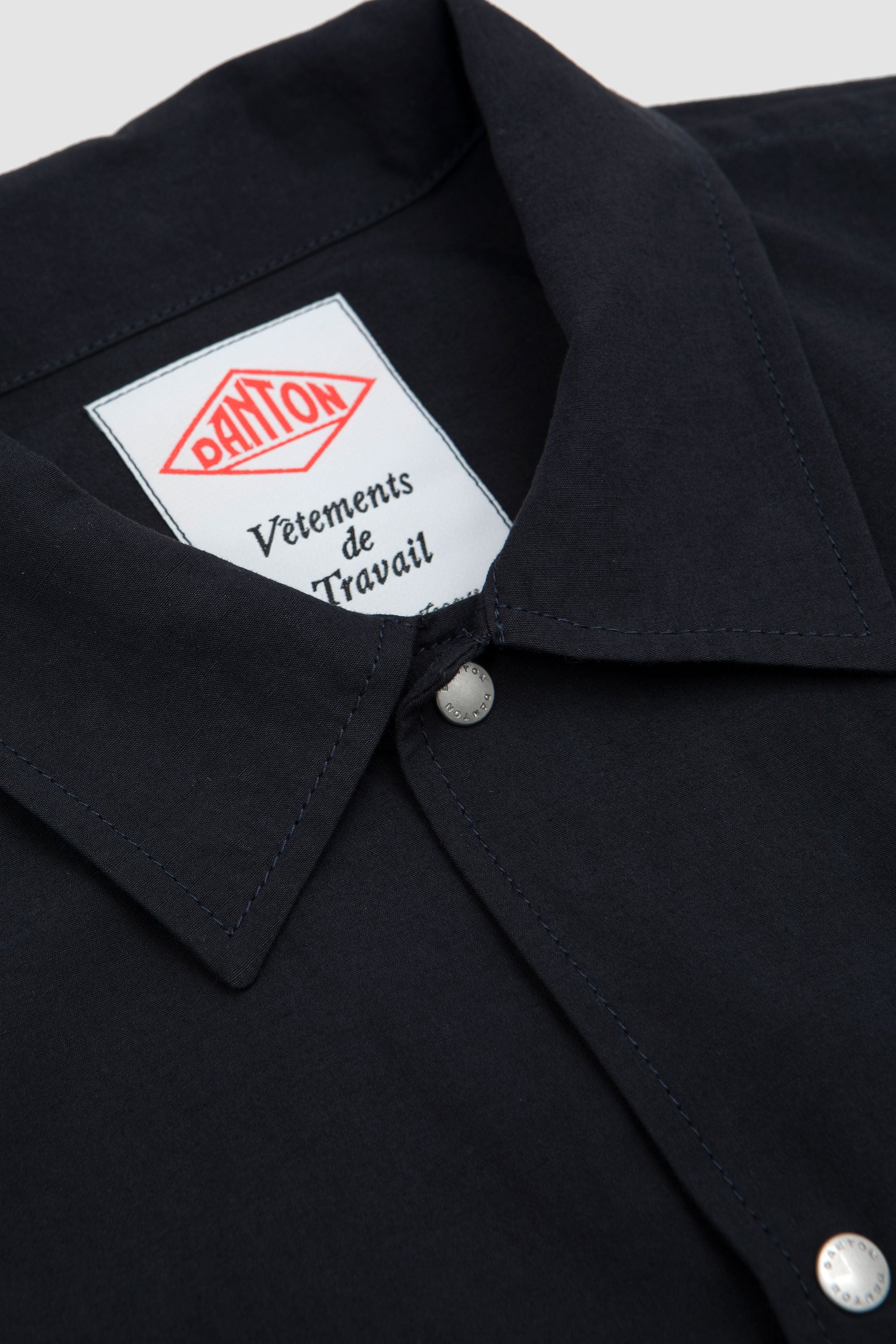 定価18,480円！DANTON COVERALL SHIRTS SPORTIVO [Coverall shirt cotton/ linen weather cloth navy]