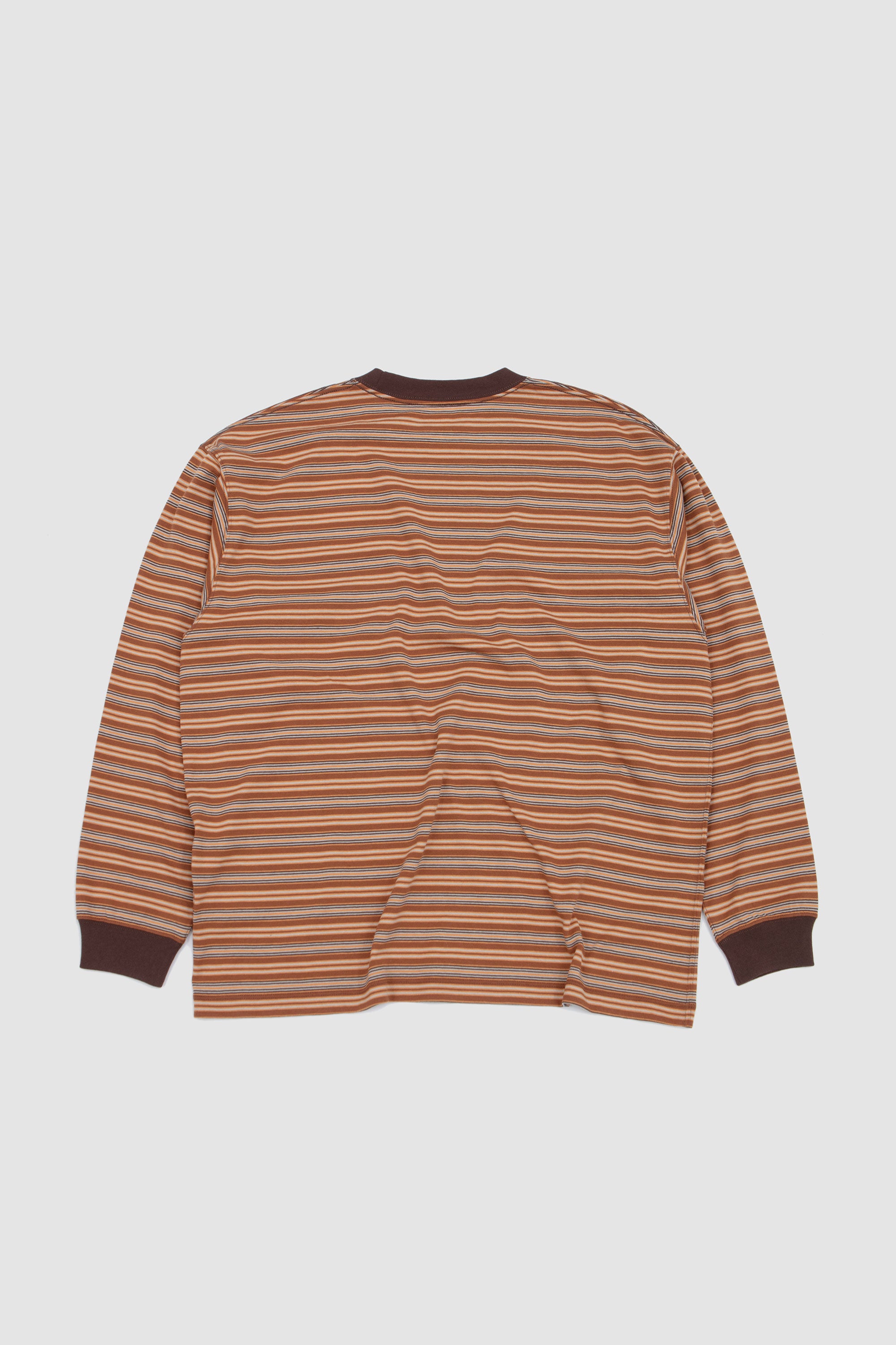 Long Sleeve T-Shirt Brown/ Orange Multi_4