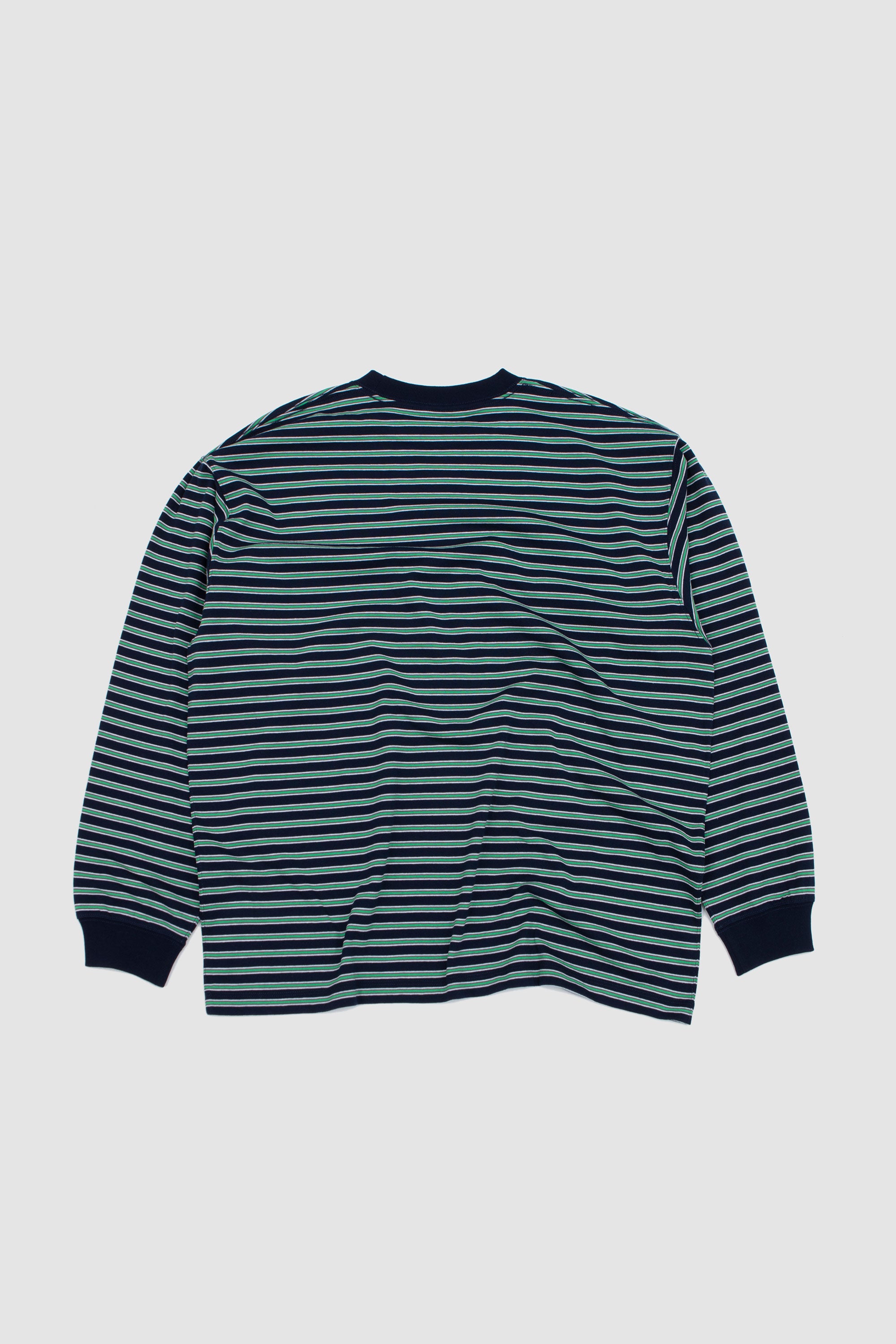 Long Sleeve T-Shirt Navy/ Green Multi_4