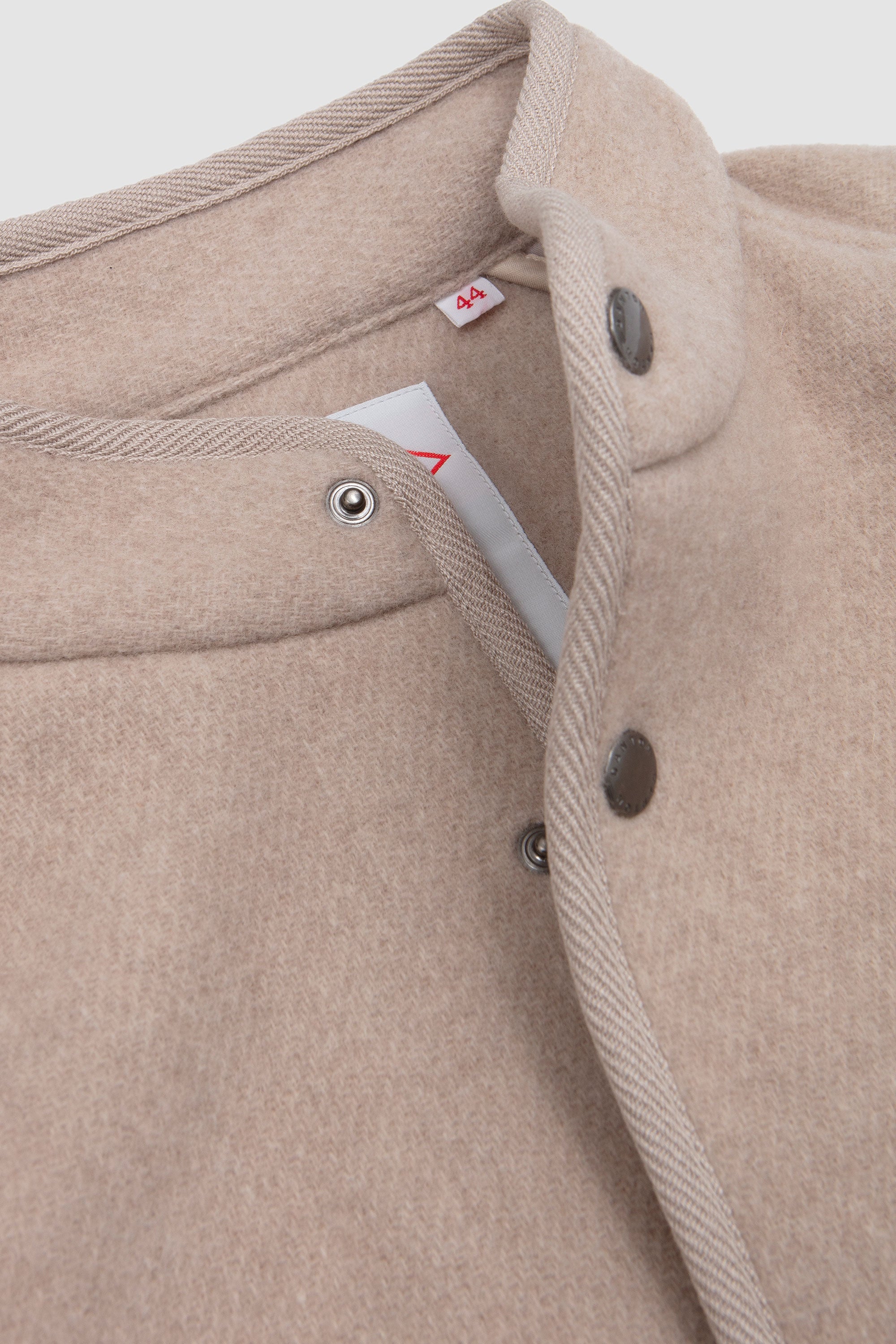 Stand Collar Jacket Raw Beige_2