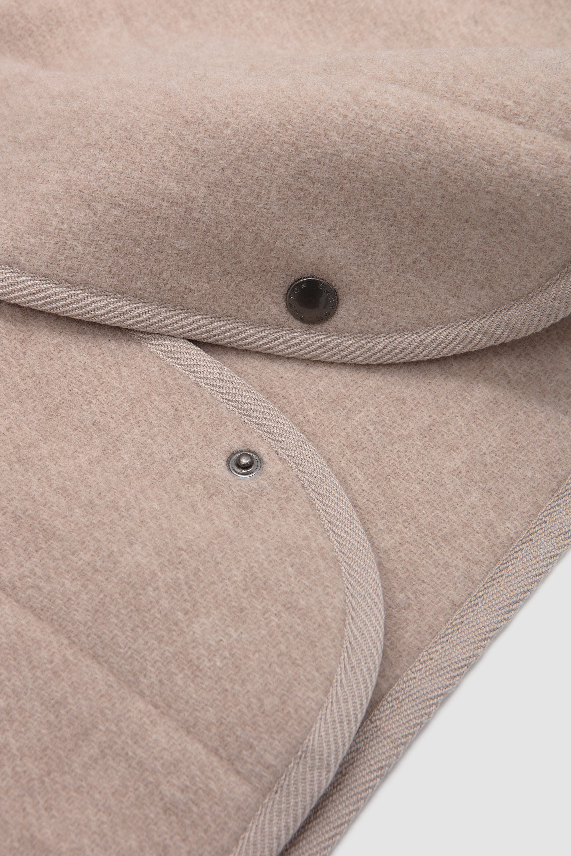 Stand Collar Jacket Raw Beige_3