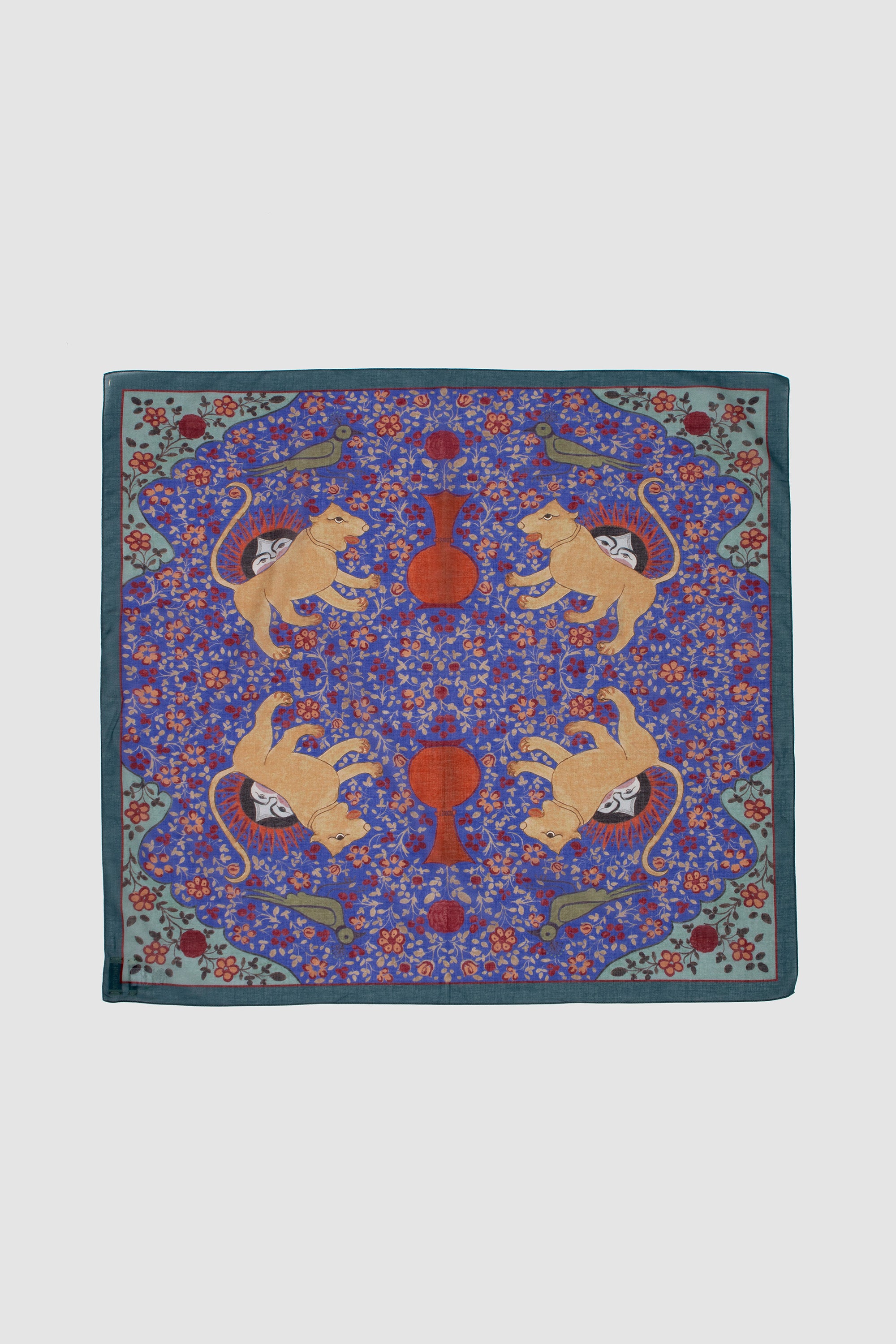 Bandana Ispahan Folk Pattern Blue