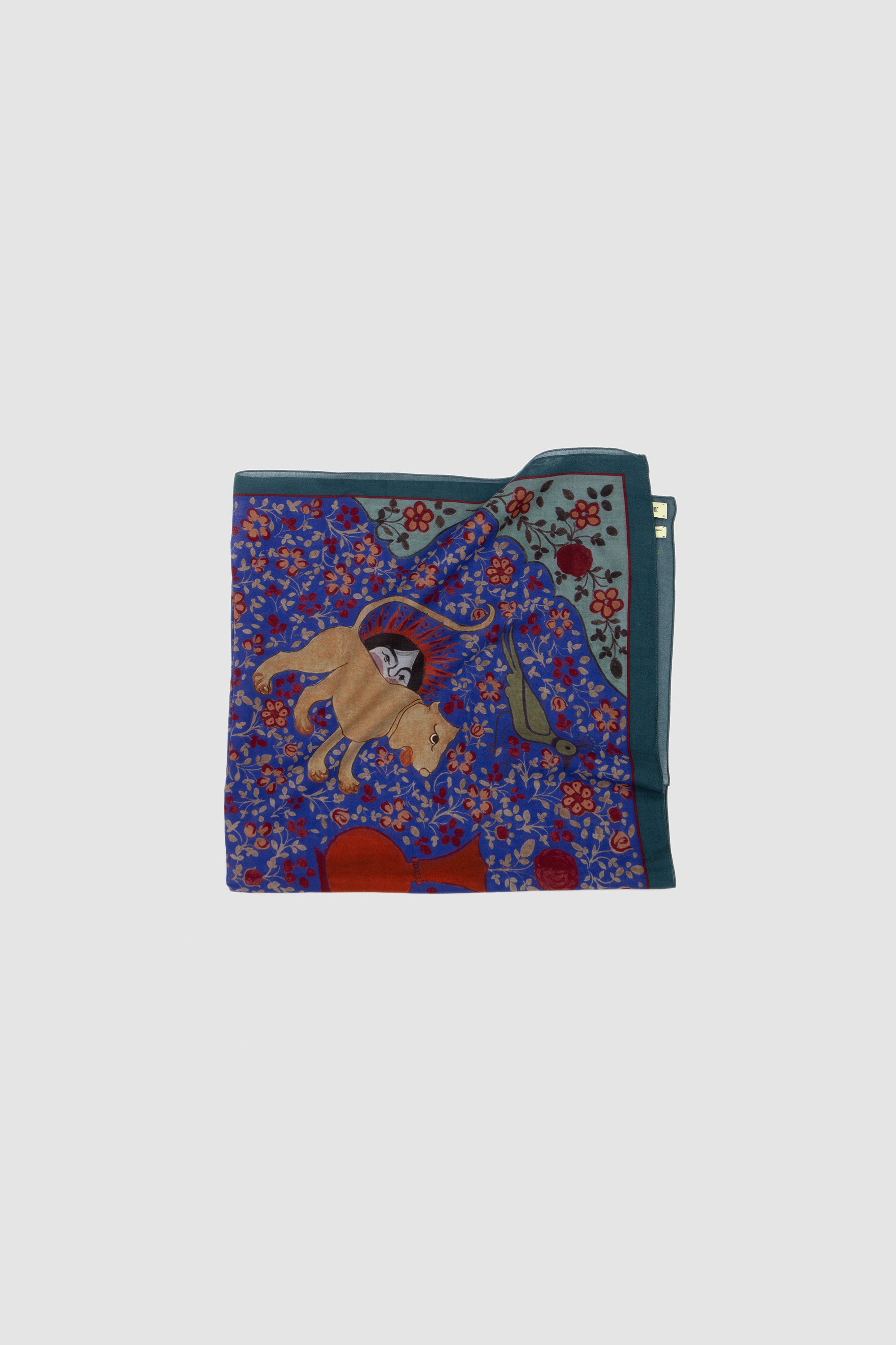 Bandana Ispahan Folk Pattern Blue_5