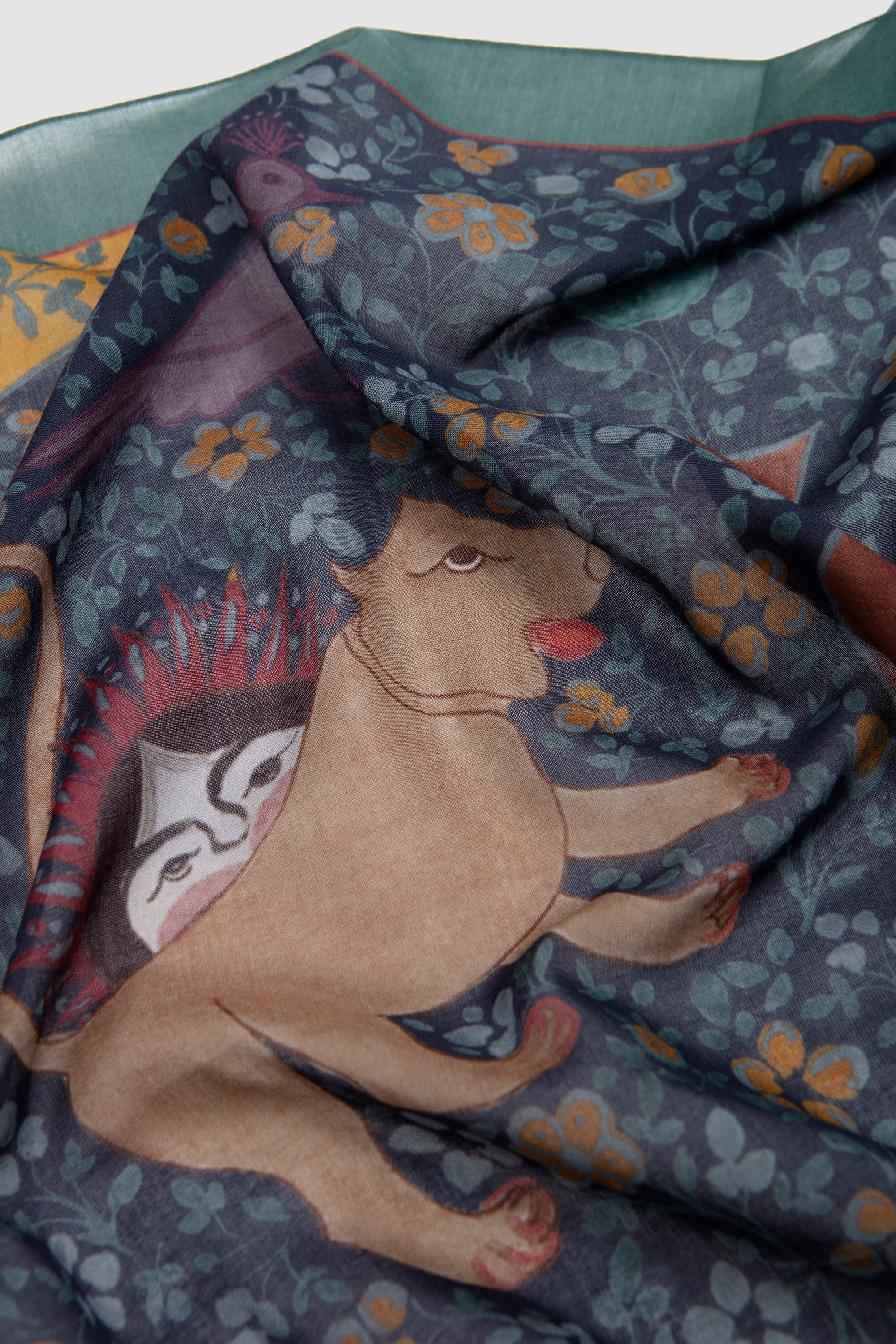 Bandana Ispahan Folk Pattern Green