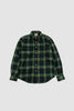 SPORTIVO STORE_Button Down Shirt Green Checks