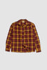 SPORTIVO STORE_Camp Collar Shirt Red/Yellow Checks