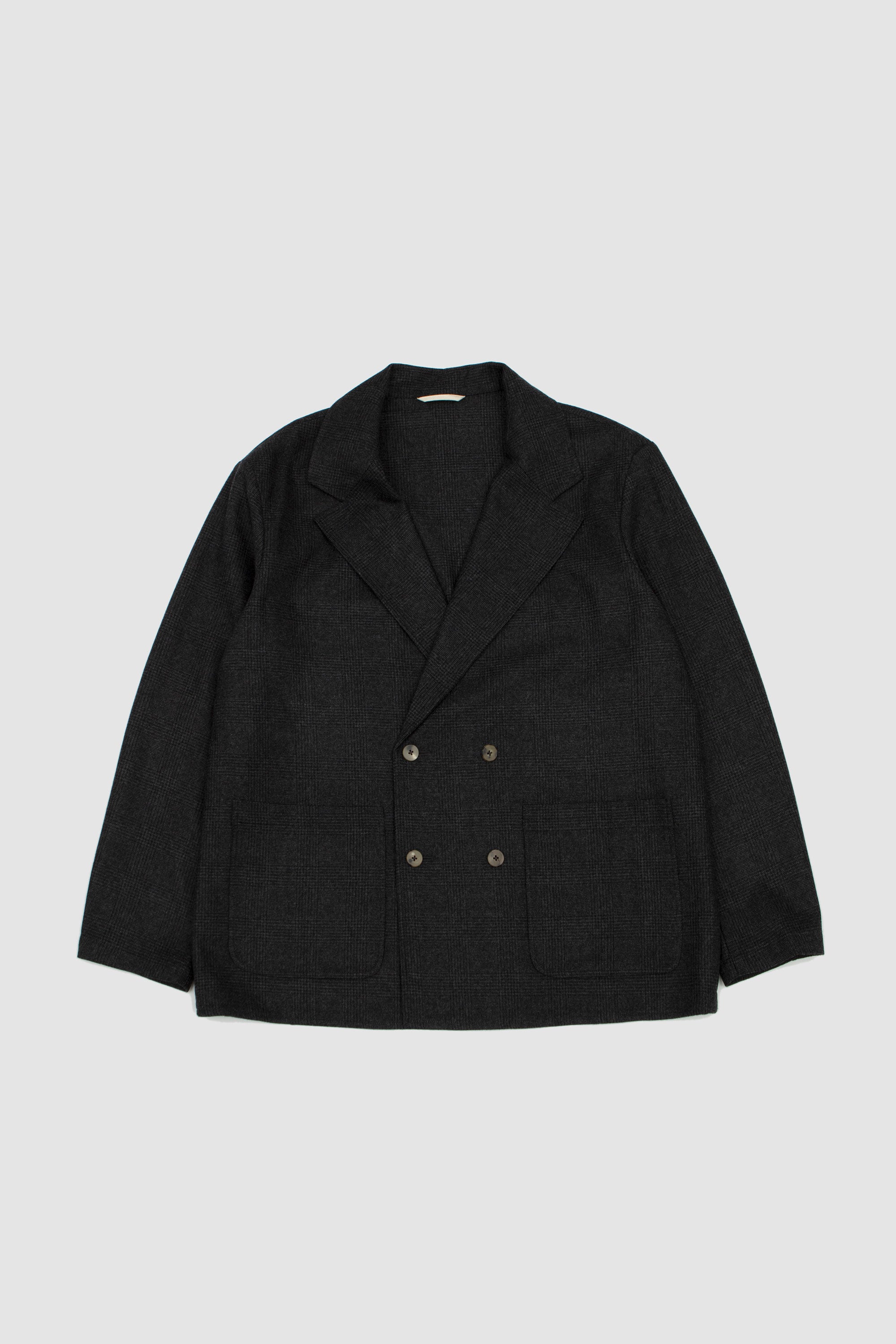 Double Breasted Jacket Anthracite Prince of Wales