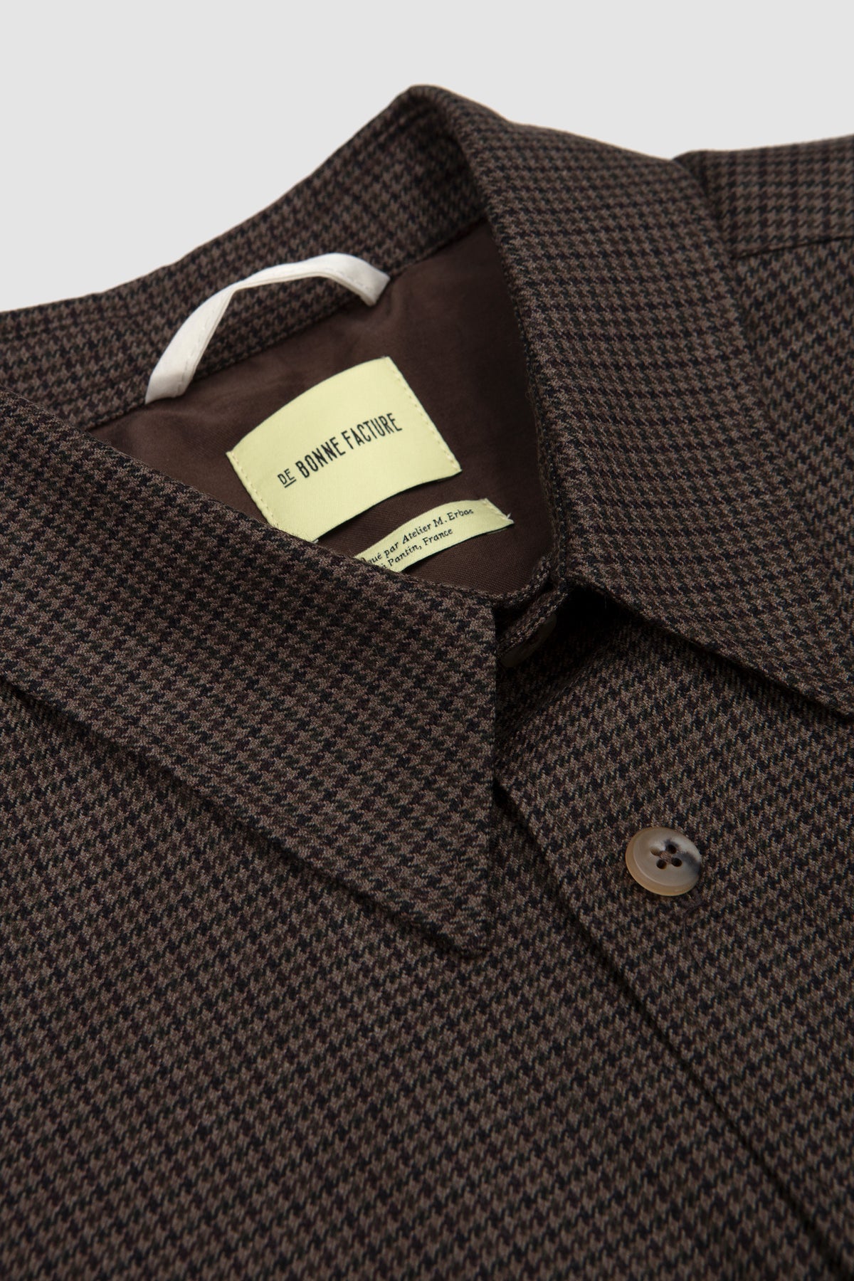 Essential Overshirt Olive Puppytooth_2