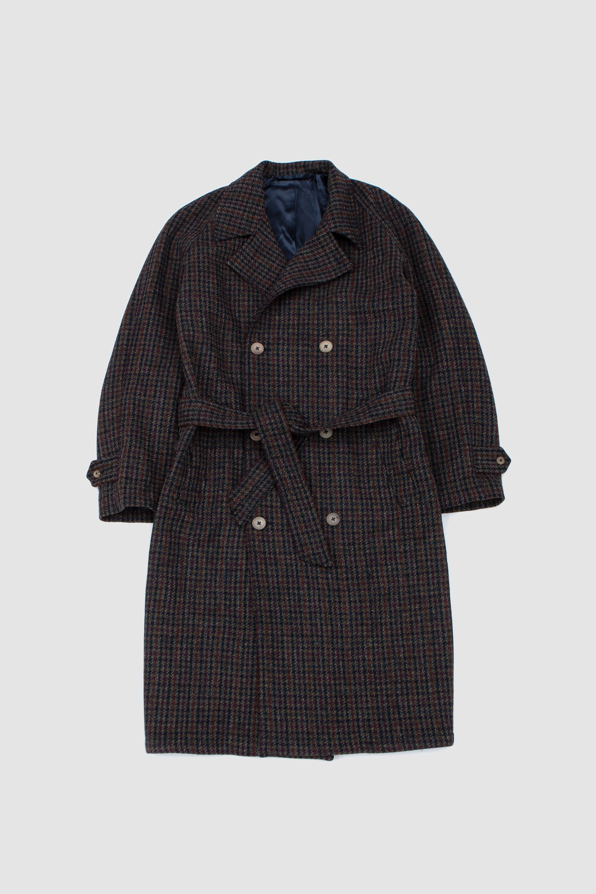 Grandad Coat Navy Houndstooth_1