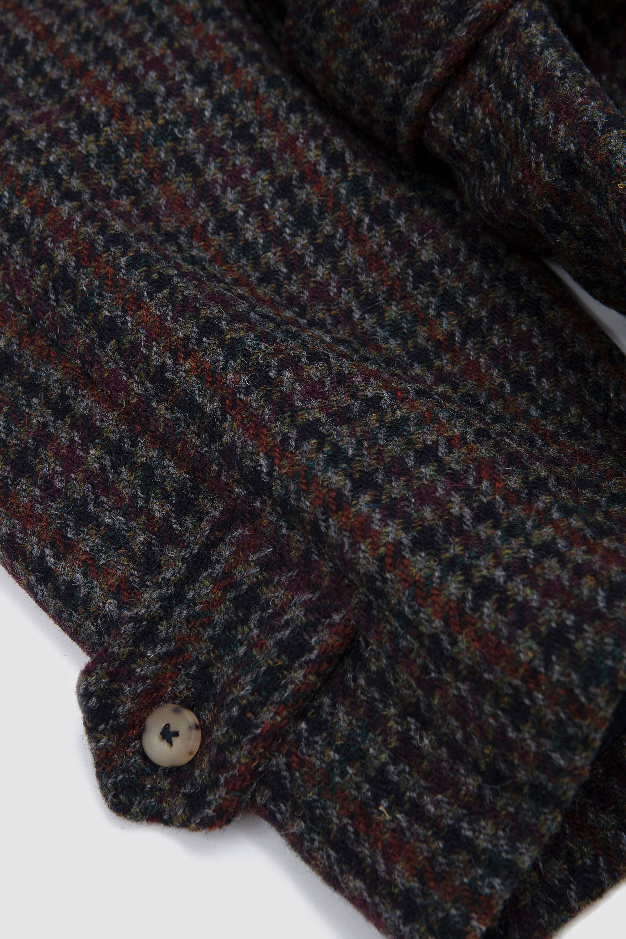 Grandad Coat Navy Houndstooth_4