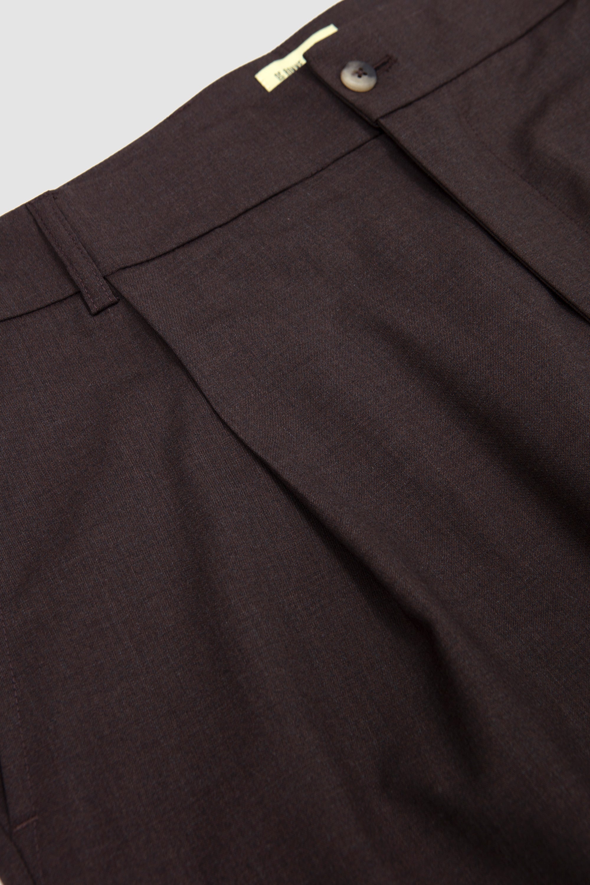 Grandad Trousers Dark Brown